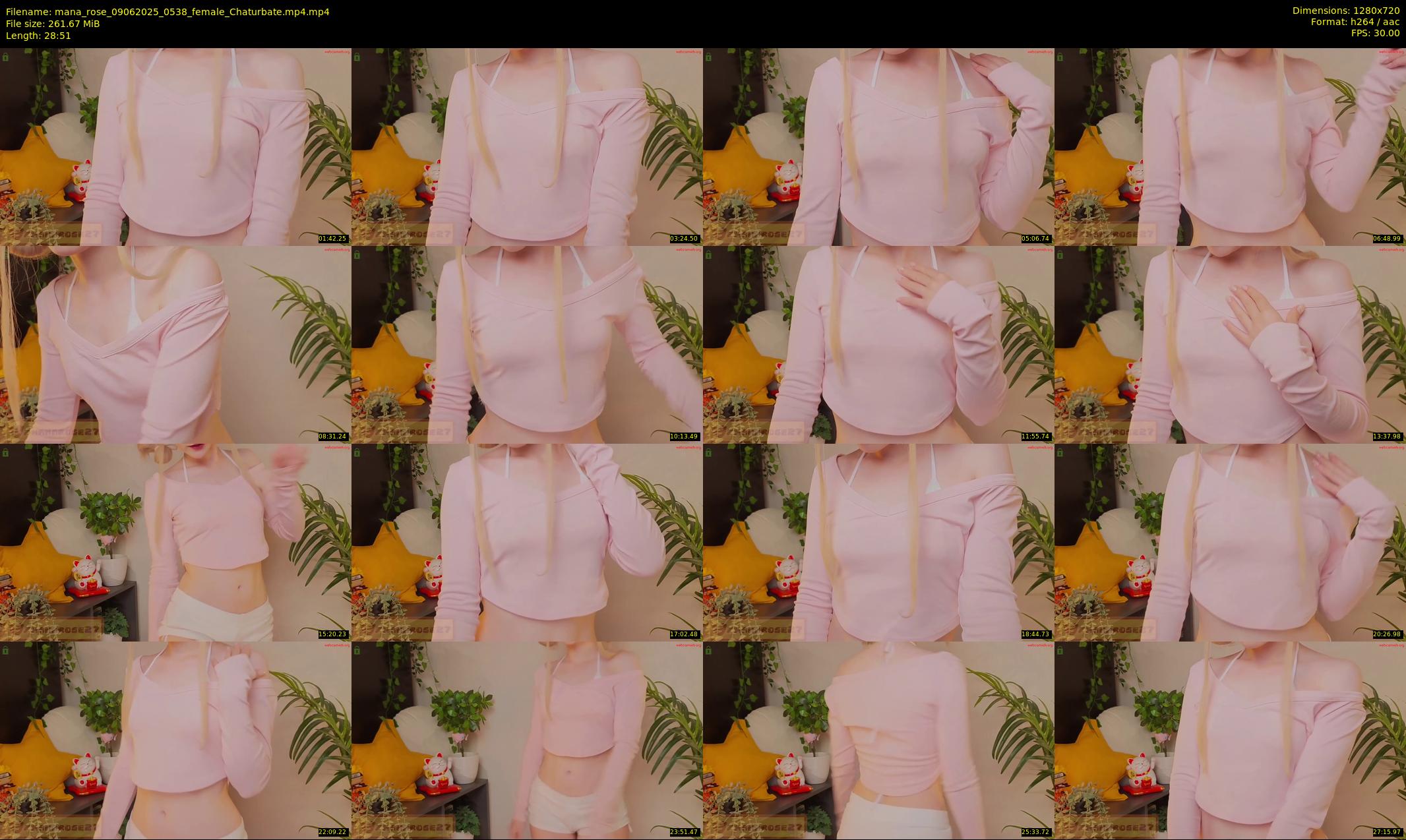 mana_rose — 29 minute Chaturbate female cam show recording, 720p, Jun 9, 2025