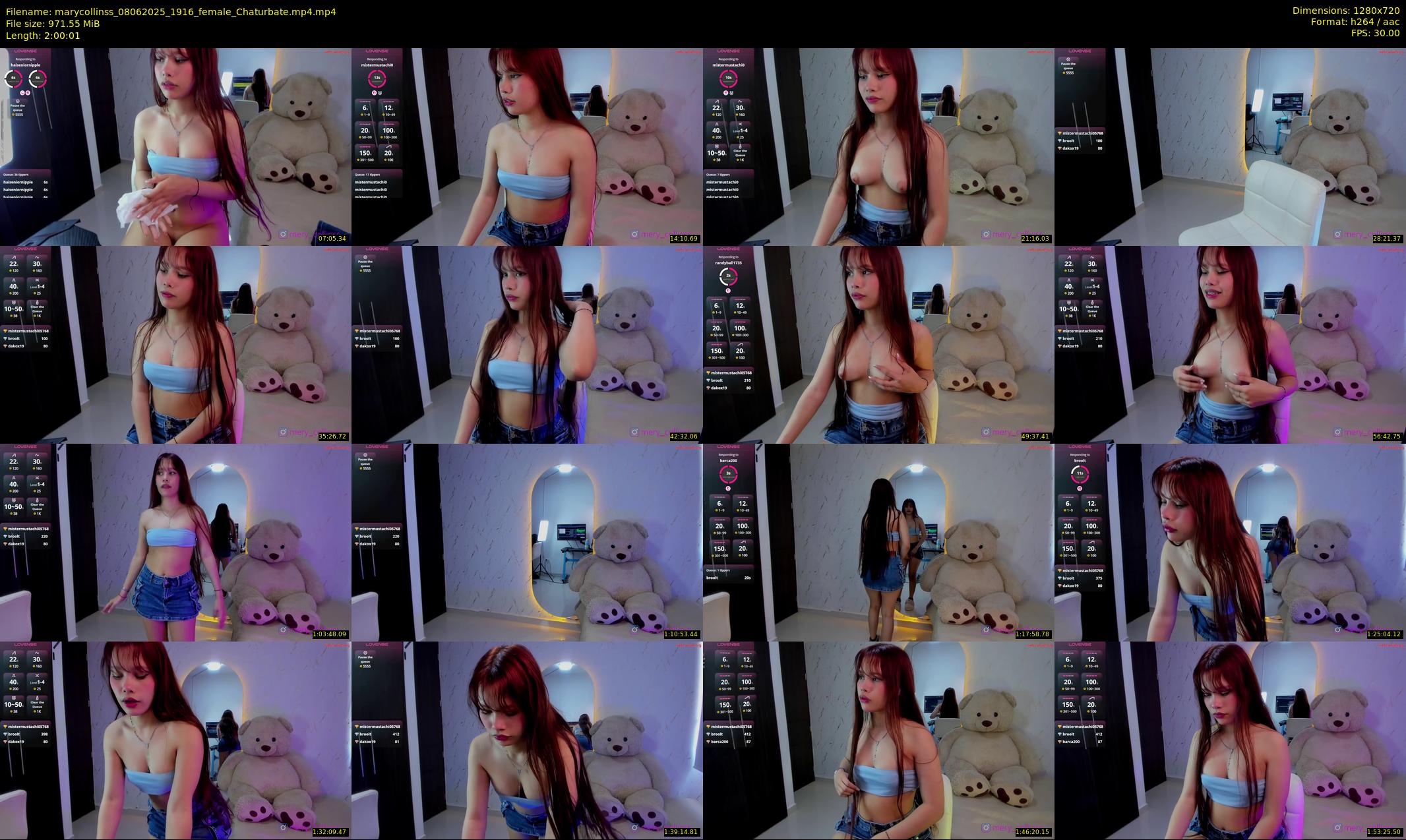 marycollinss — 121 minute Chaturbate female cam show recording, 720p, Jun 8, 2025