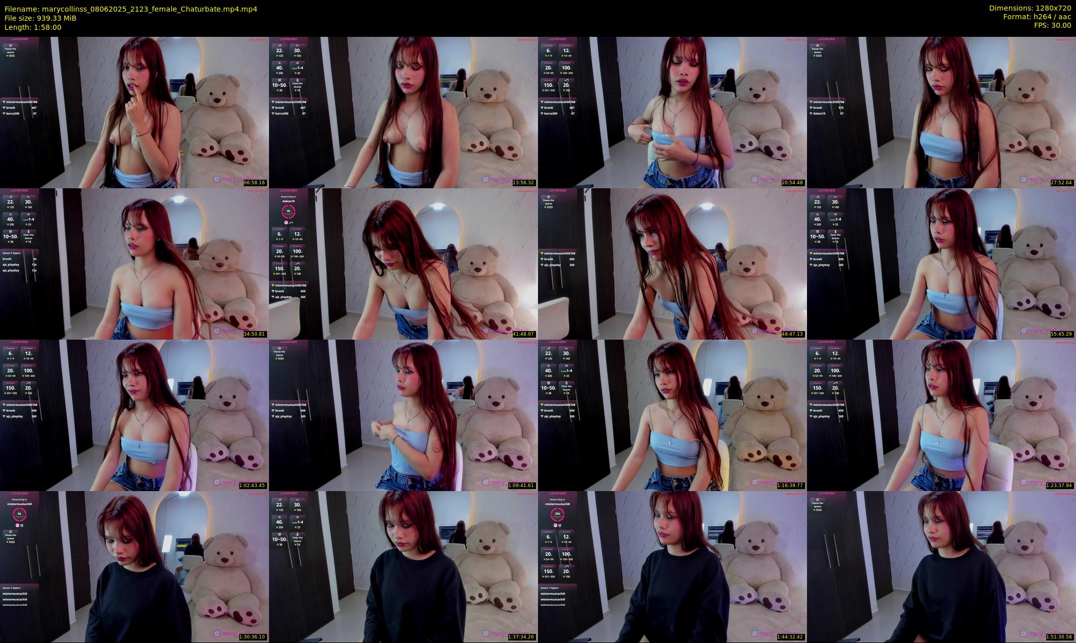 marycollinss — 118 minute Chaturbate female cam show recording, 720p, Jun 8, 2025
