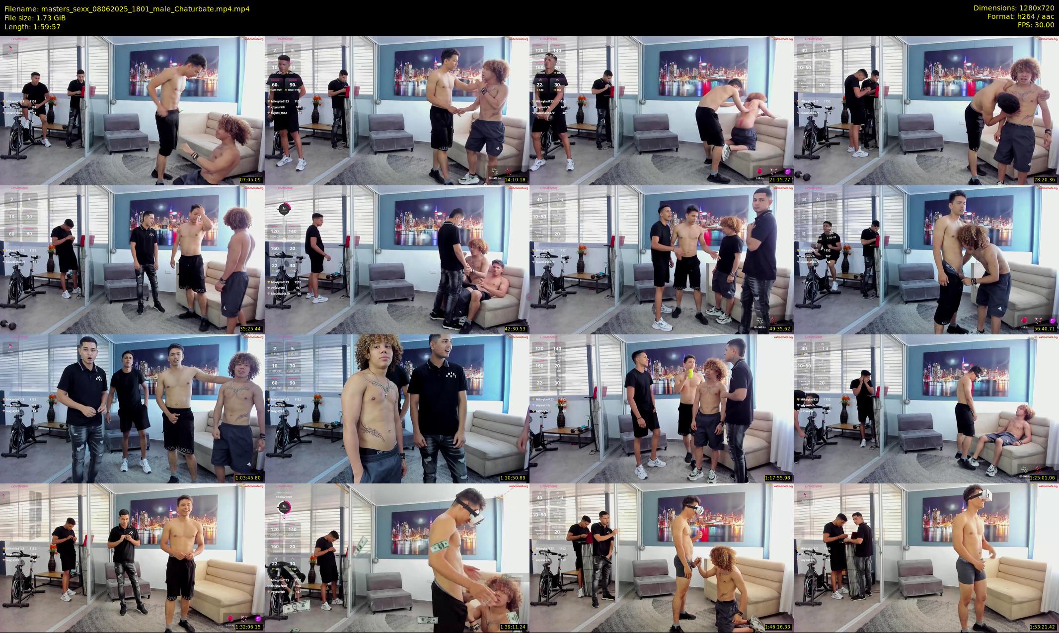 masters_sexx — 120 minute Chaturbate male cam show recording, 720p, Jun 8, 2025