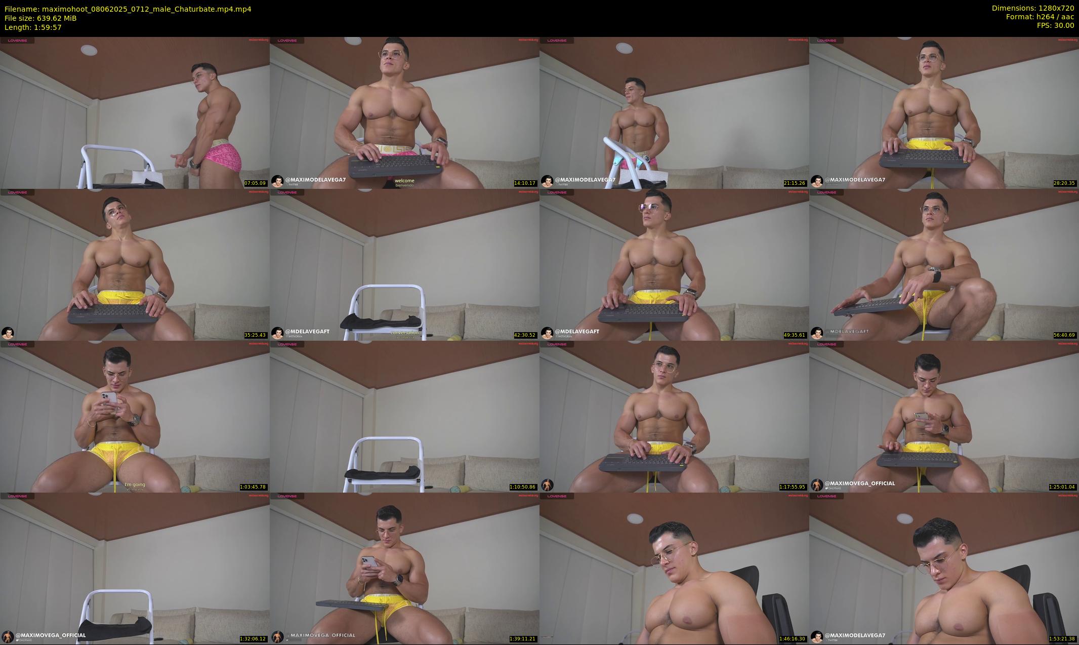 maximohoot — 120 minute Chaturbate male cam show recording, 720p, Jun 8, 2025