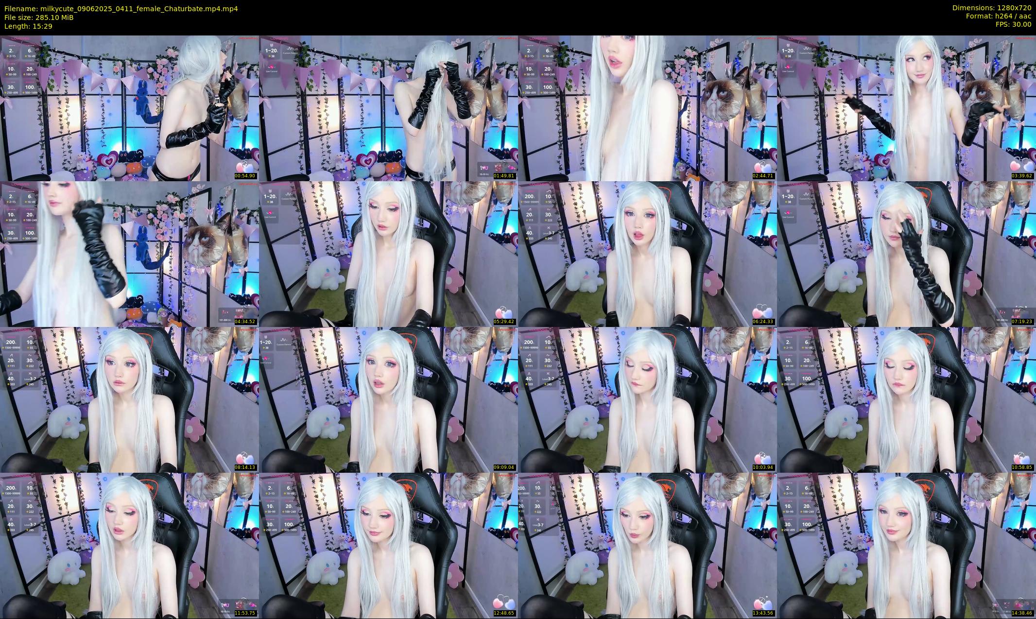 milkycute — 16 minute Chaturbate female cam show recording, 720p, Jun 9, 2025