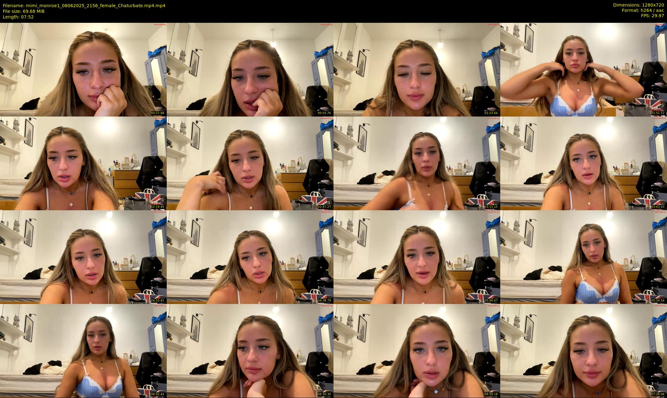 mimi_monroe1 — 8 minute Chaturbate female cam show recording, 720p, Jun 8, 2025