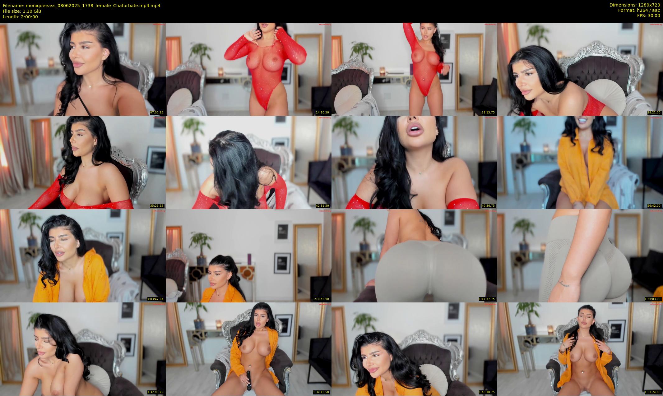 moniqueeass — 120 minute Chaturbate female cam show recording, 720p, Jun 8, 2025