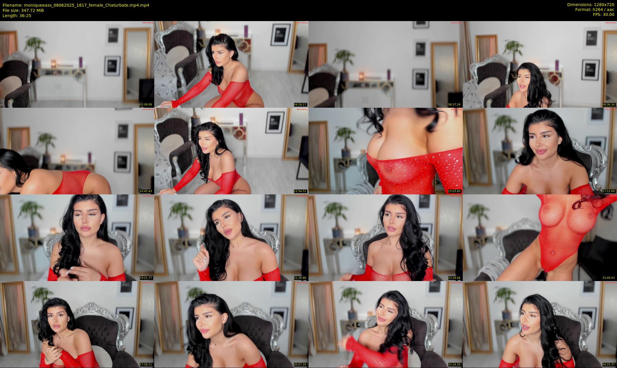 moniqueeass — 37 minute Chaturbate female cam show recording, 720p, Jun 8, 2025