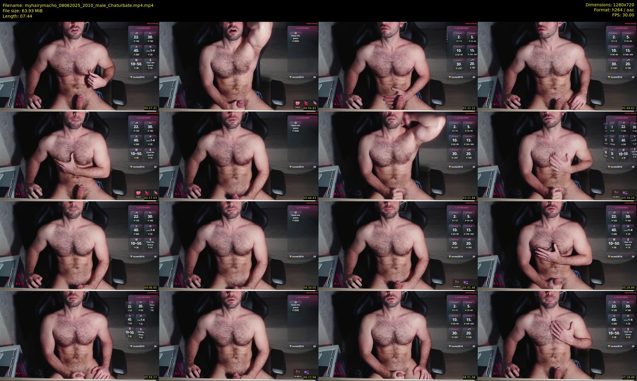 myhairymacho — 8 minute Chaturbate male cam show recording, 720p, Jun 8, 2025