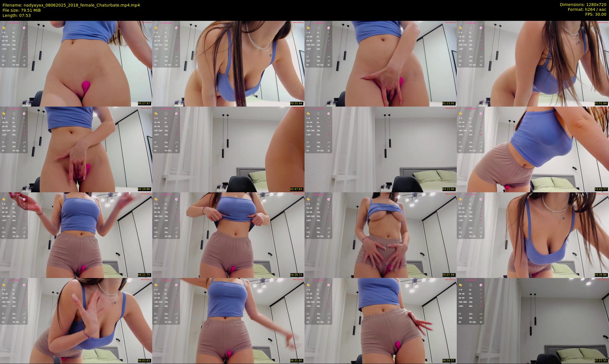nadyayax — 8 minute Chaturbate female cam show recording, 720p, Jun 8, 2025