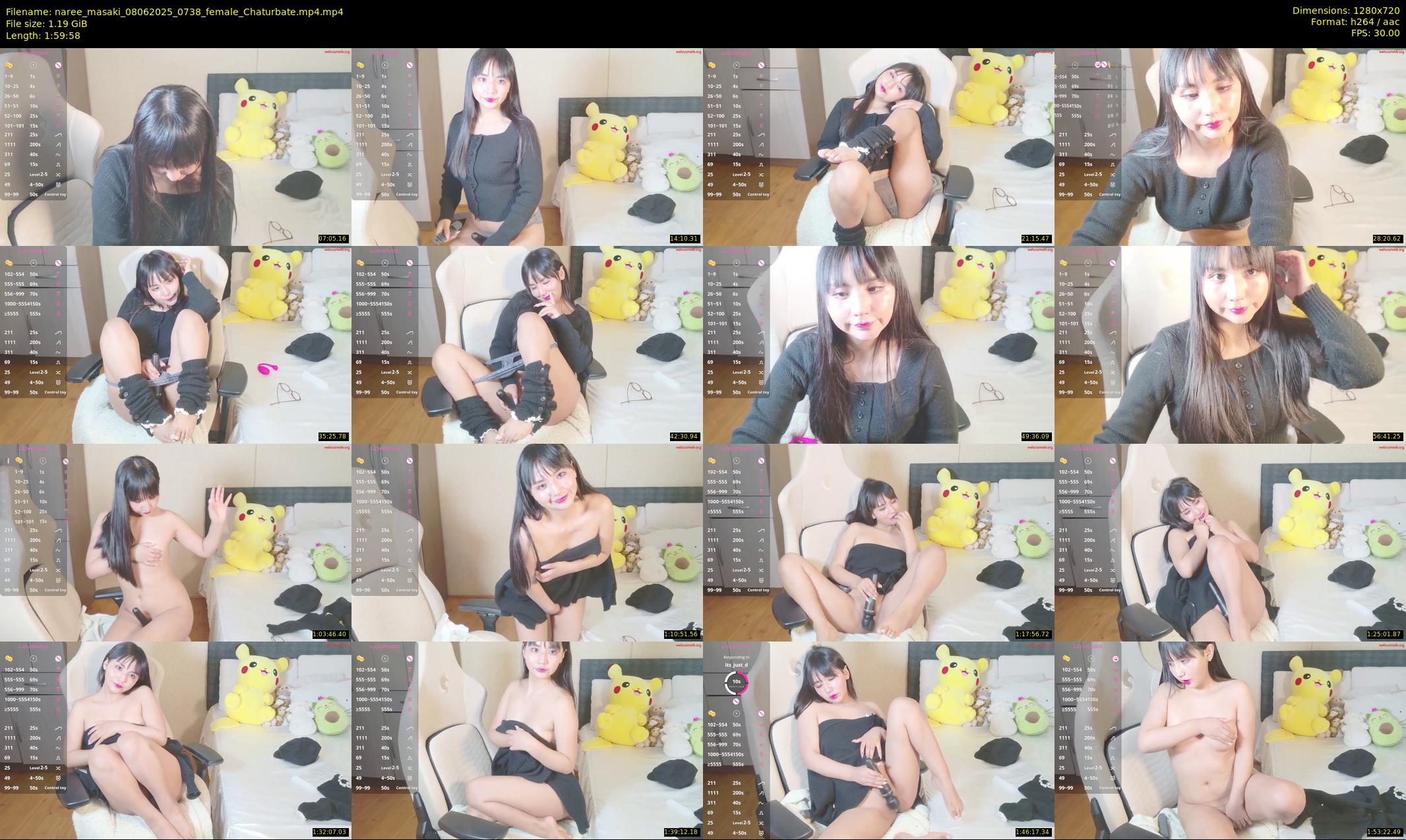 naree_masaki — 120 minute Chaturbate female cam show recording, 720p, Jun 8, 2025
