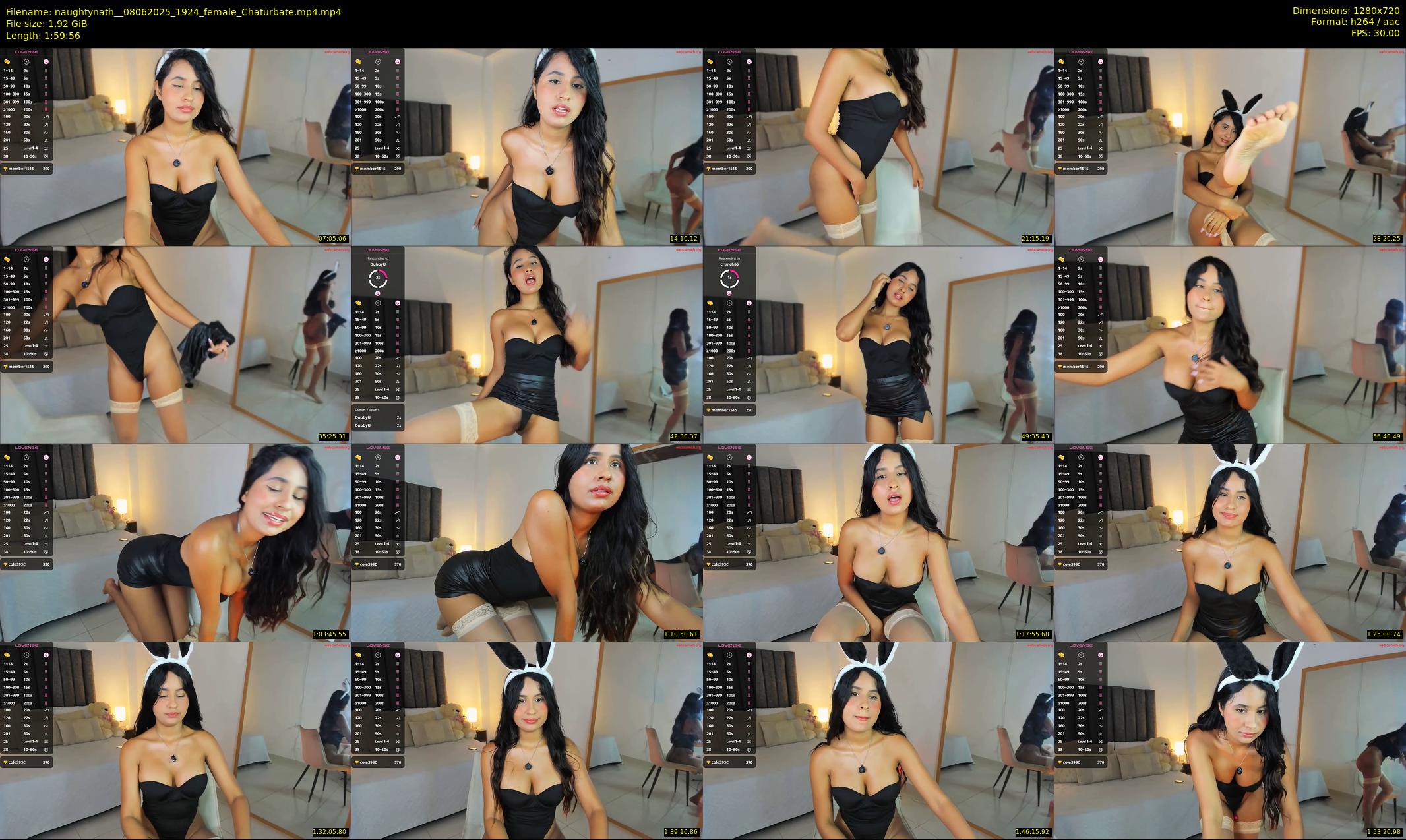 naughtynath_ — 120 minute Chaturbate female cam show recording, 720p, Jun 8, 2025