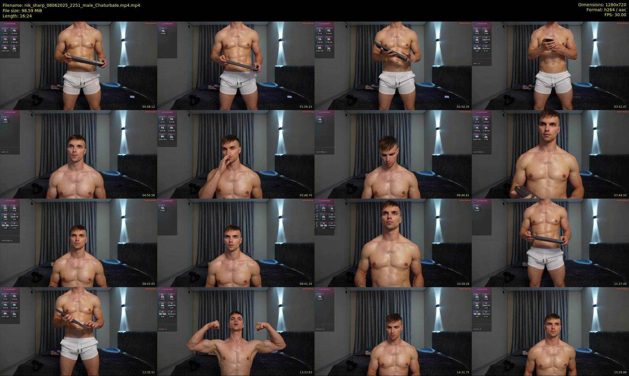 nik_sharp — 17 minute Chaturbate male cam show recording, 720p, Jun 8, 2025