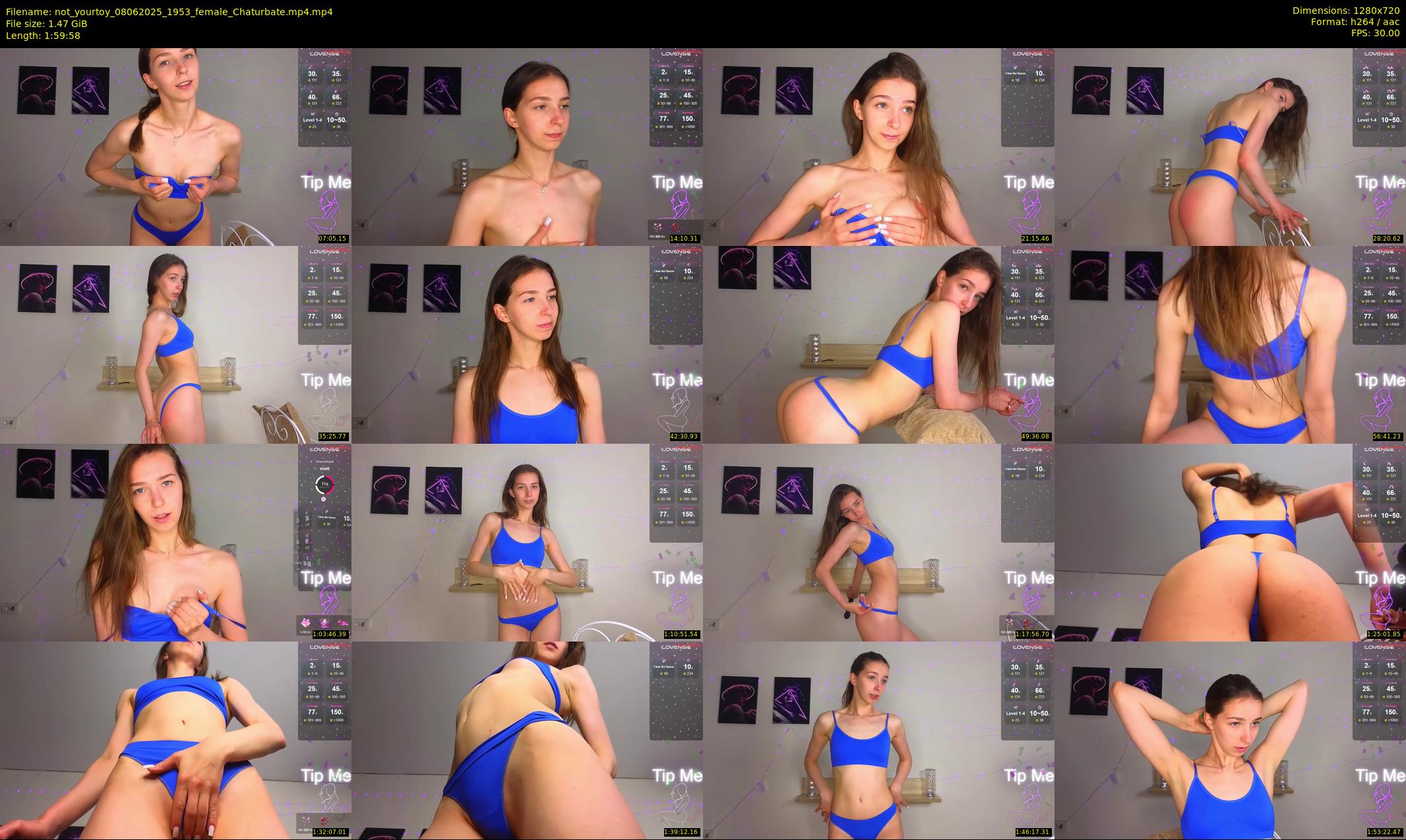 not_yourtoy — 120 minute Chaturbate female cam show recording, 720p, Jun 8, 2025