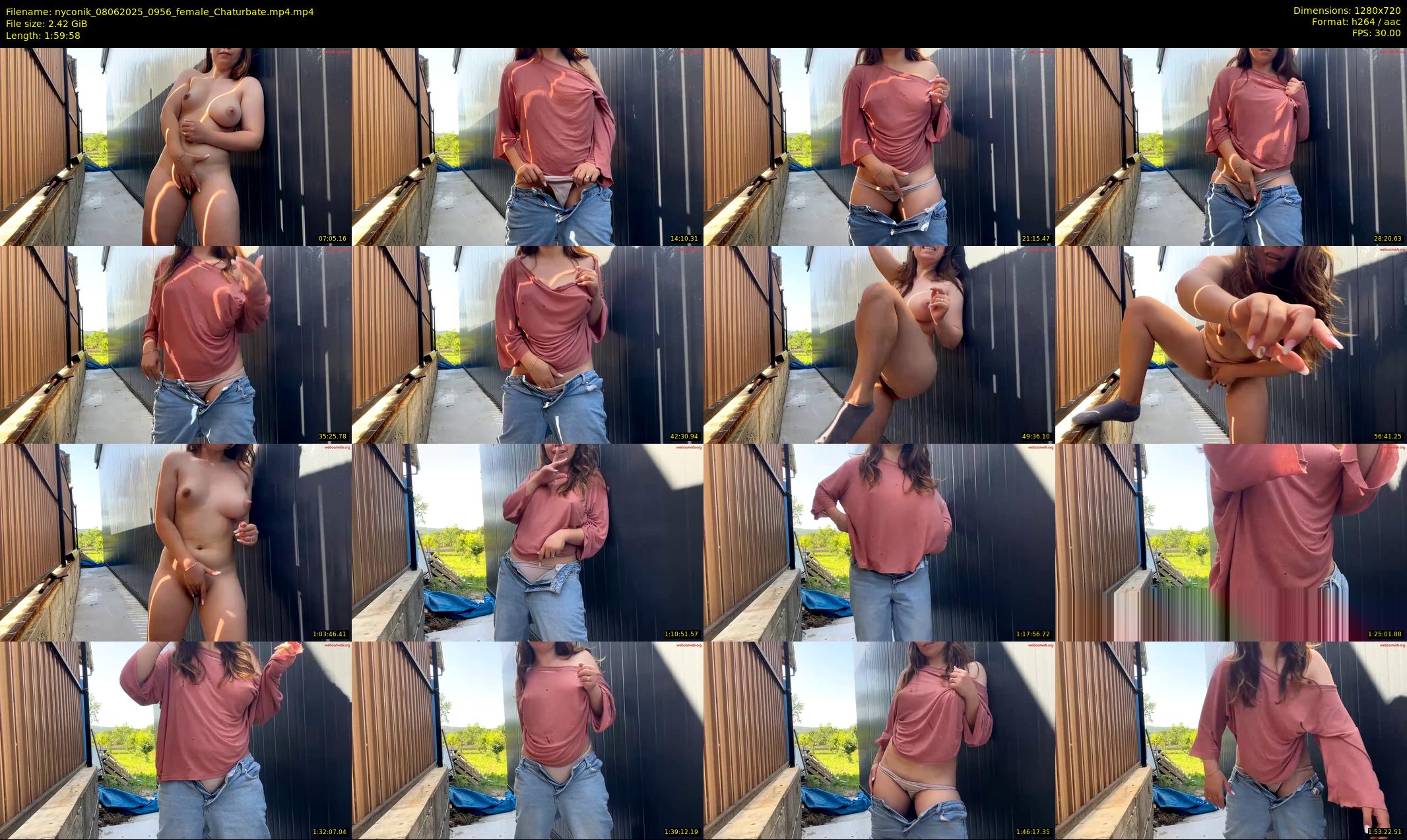 nyconik — 120 minute Chaturbate female cam show recording, 720p, Jun 8, 2025
