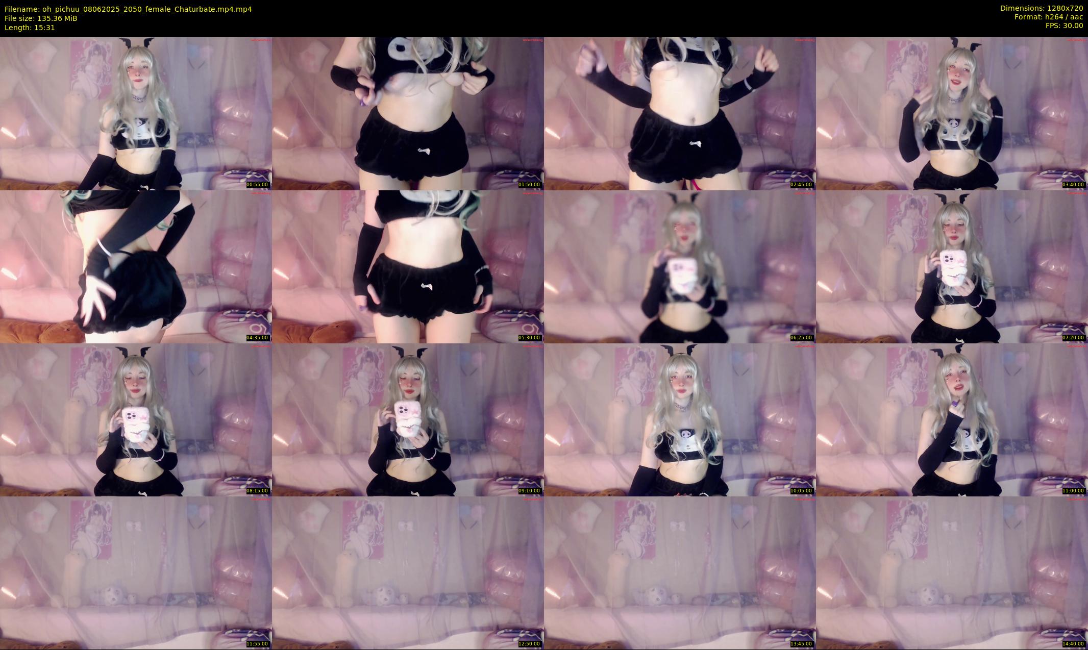 oh_pichuu — 16 minute Chaturbate female cam show recording, 720p, Jun 8, 2025