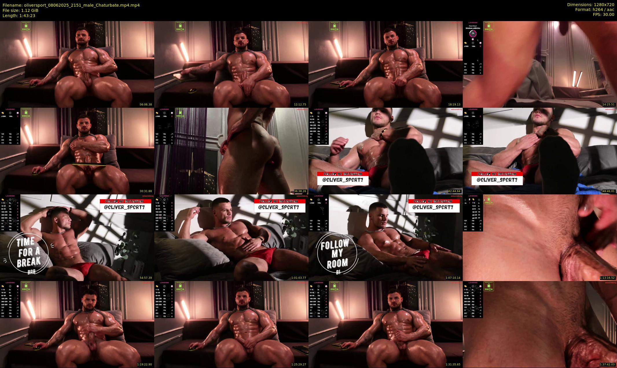 oliversport — 104 minute Chaturbate male cam show recording, 720p, Jun 8, 2025