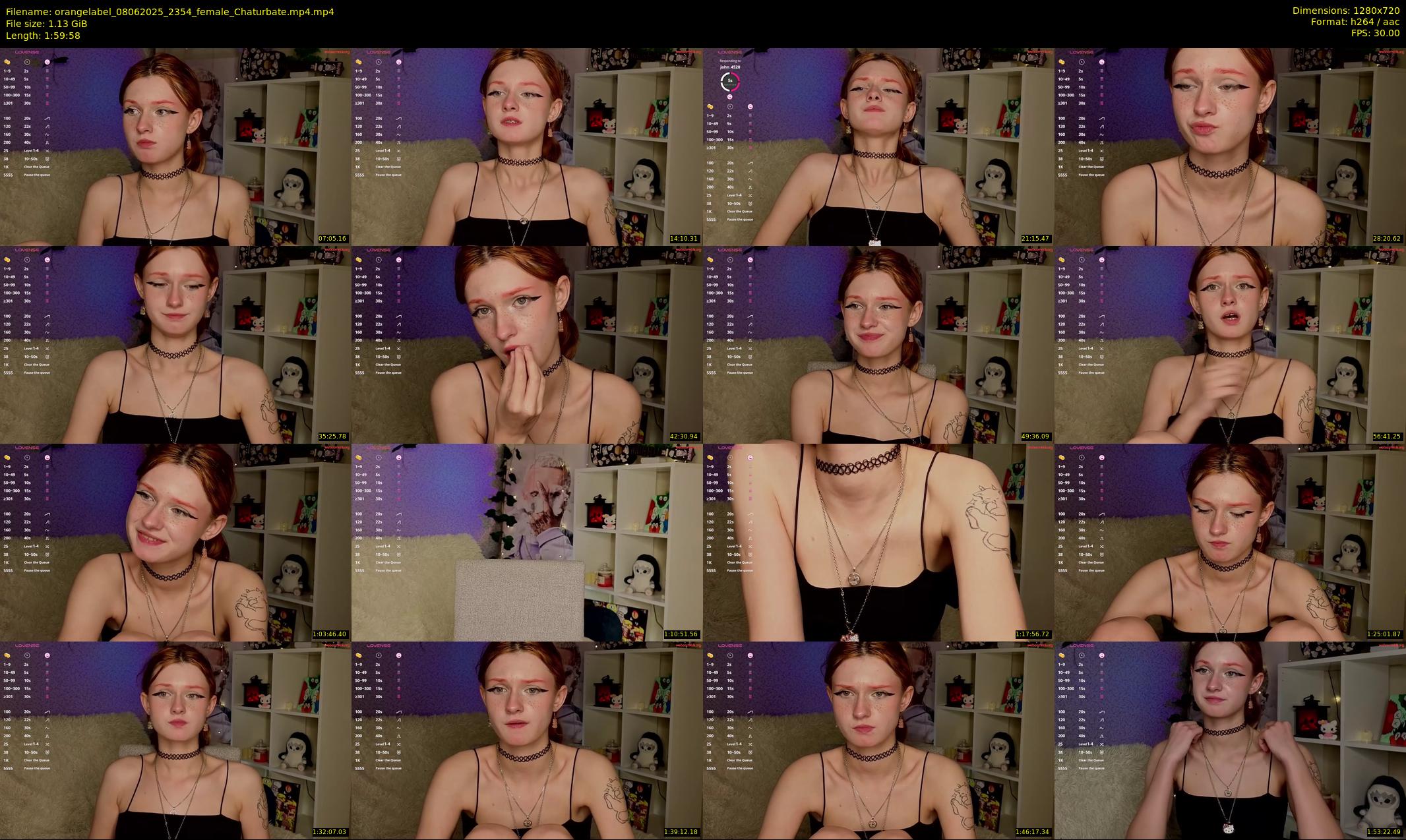 orangelabel — 120 minute Chaturbate female cam show recording, 720p, Jun 8, 2025