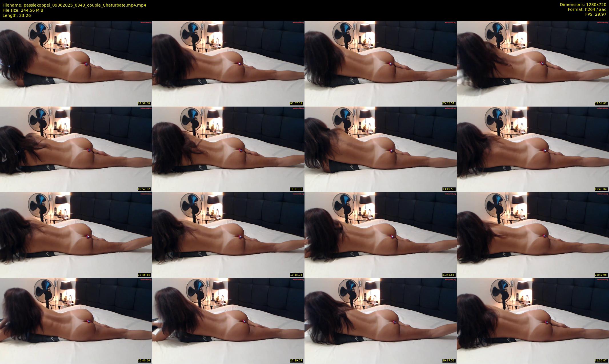 passiekoppel — 34 minute Chaturbate couple cam show recording, 720p, Jun 9, 2025