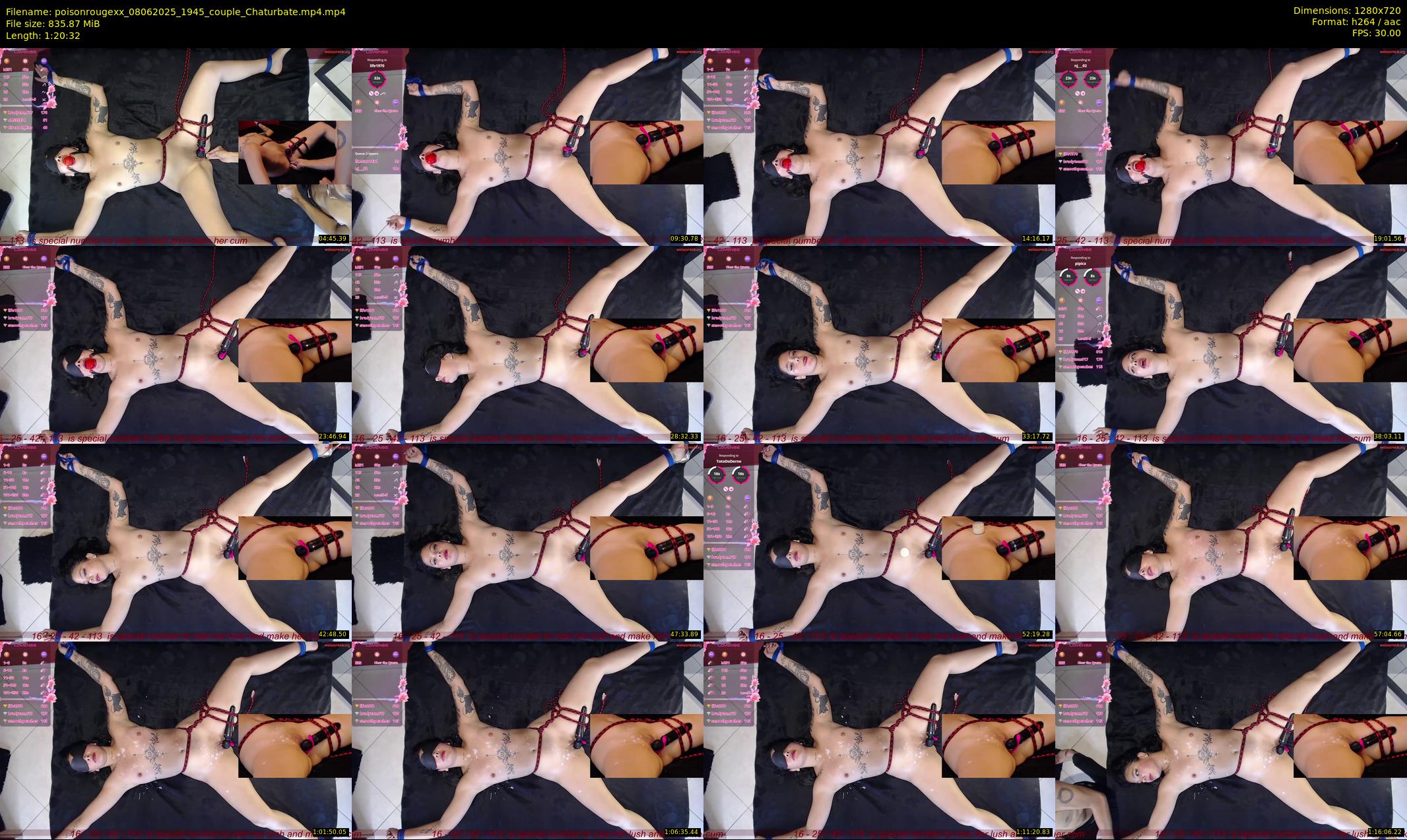 poisonrougexx — 81 minute Chaturbate couple cam show recording, 720p, Jun 8, 2025