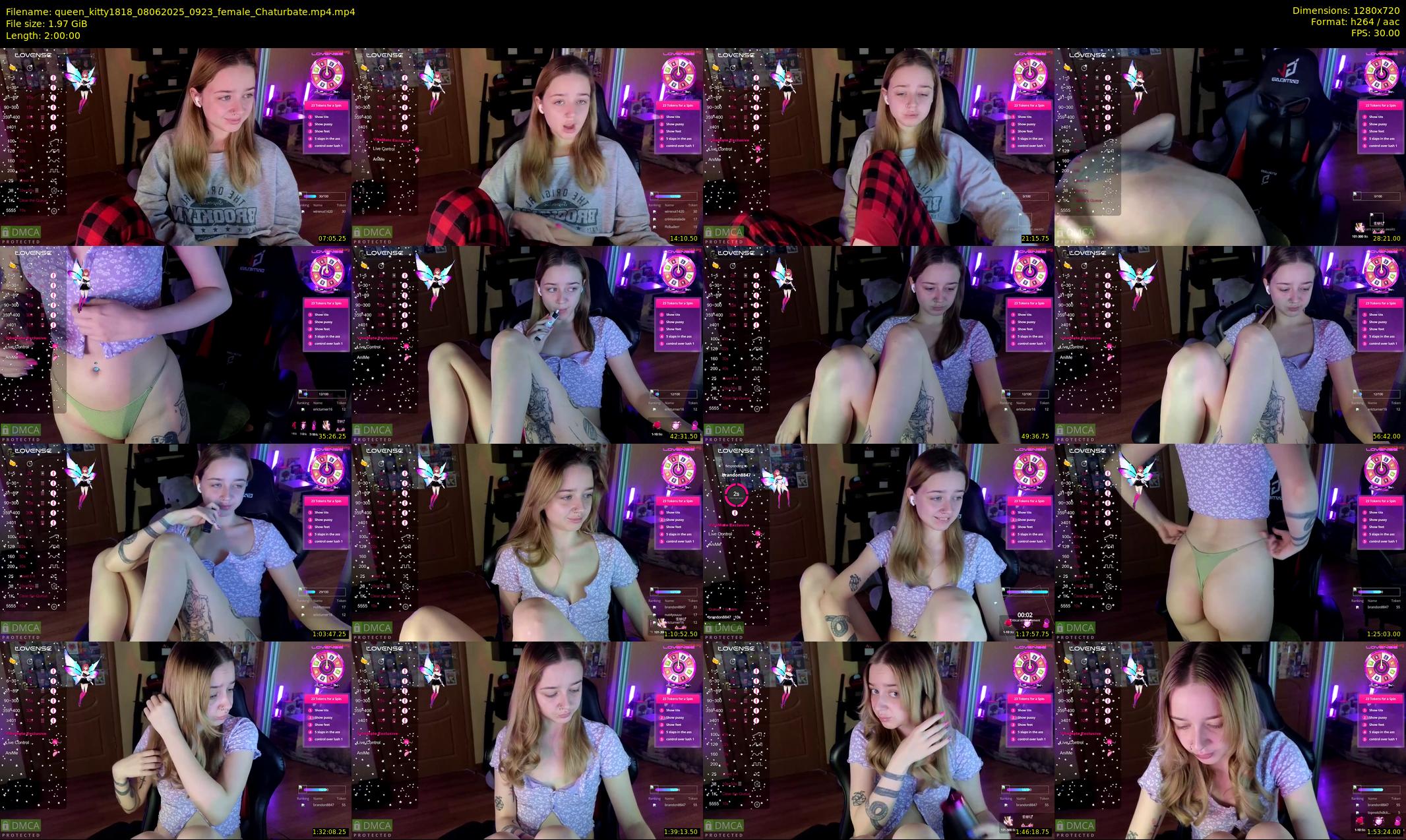 queen_kitty1818 — 120 minute Chaturbate female cam show recording, 720p, Jun 8, 2025