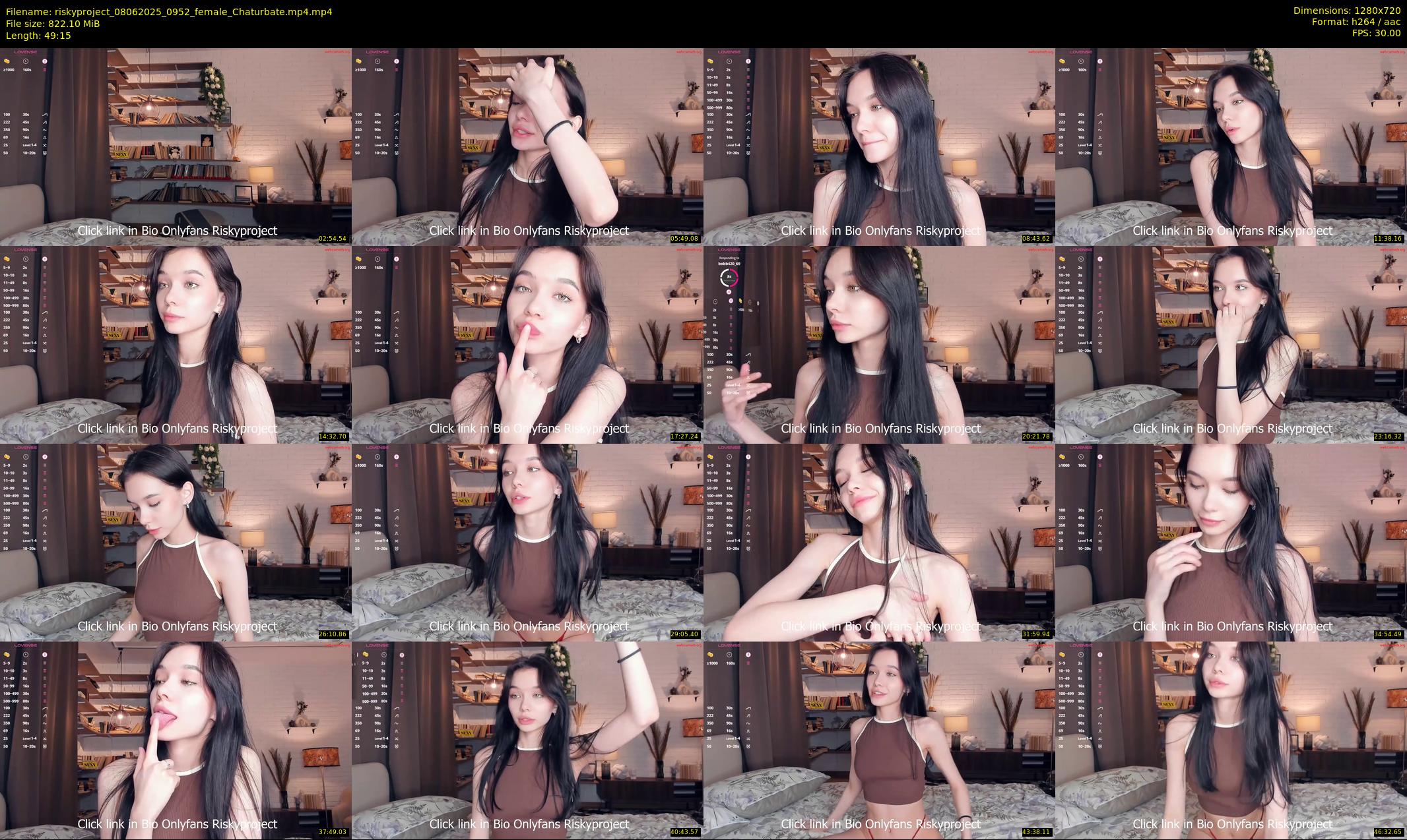 riskyproject — 50 minute Chaturbate couple cam show recording, 720p, Jun 8, 2025