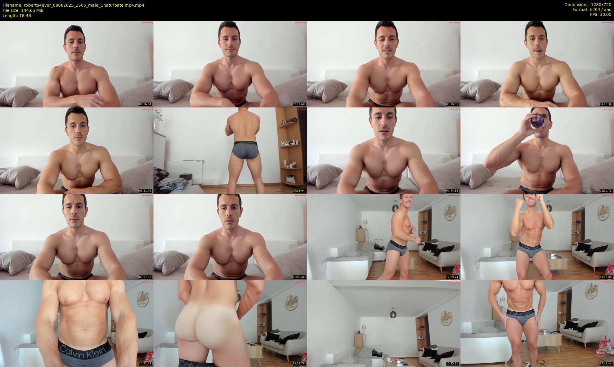 roberto4ever — 19 minute Chaturbate male cam show recording, 720p, Jun 8, 2025