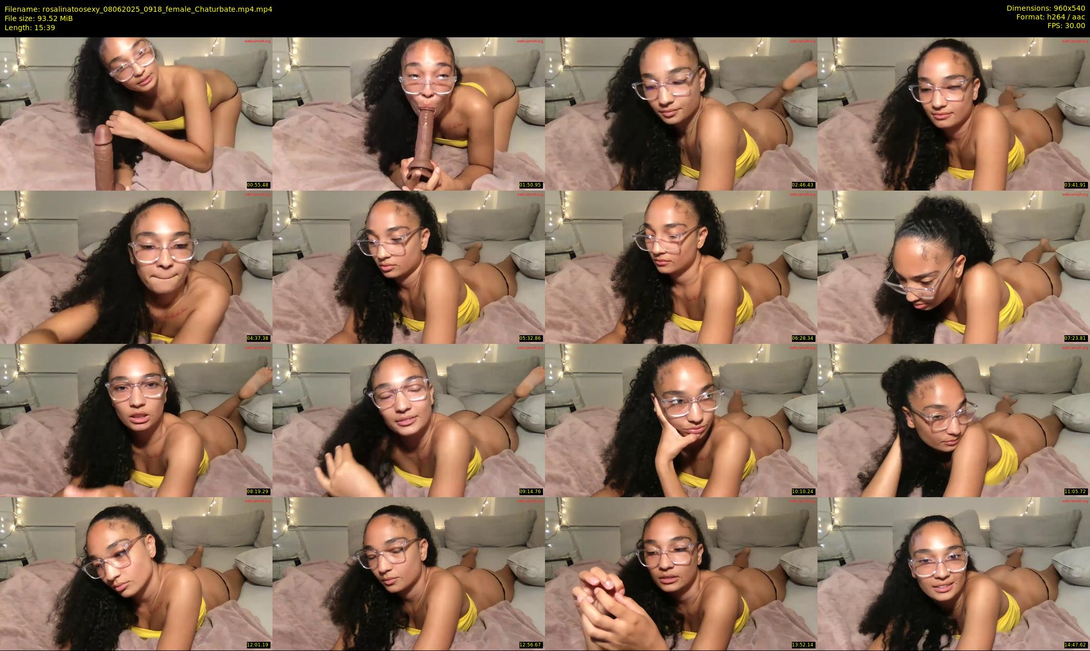 rosalinatoosexy — 16 minute Chaturbate female cam show recording, 480p, Jun 8, 2025