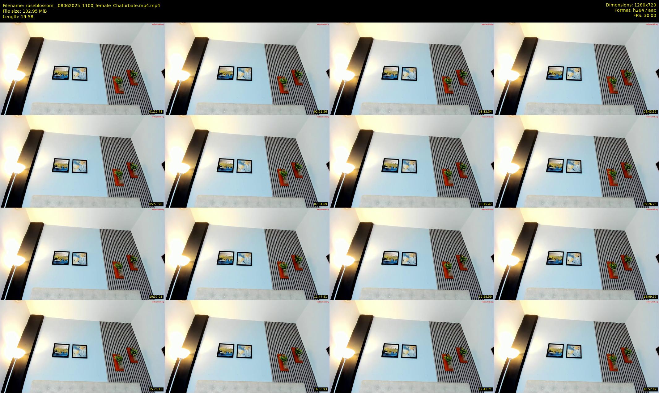 roseblossom_ — 20 minute Chaturbate female cam show recording, 720p, Jun 8, 2025