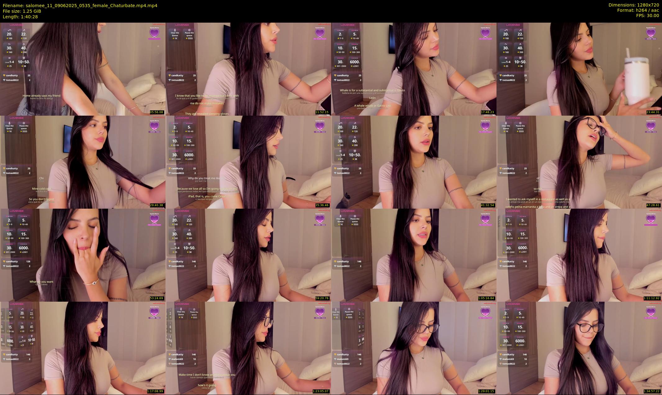 salomee_11 — 101 minute Chaturbate female cam show recording, 720p, Jun 9, 2025