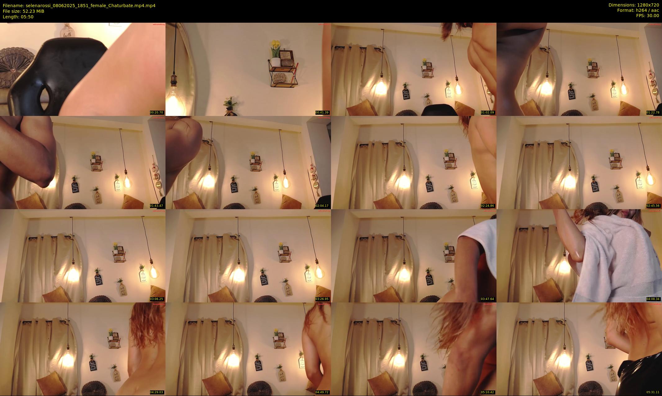 selenarossi — 6 minute Chaturbate female cam show recording, 720p, Jun 8, 2025