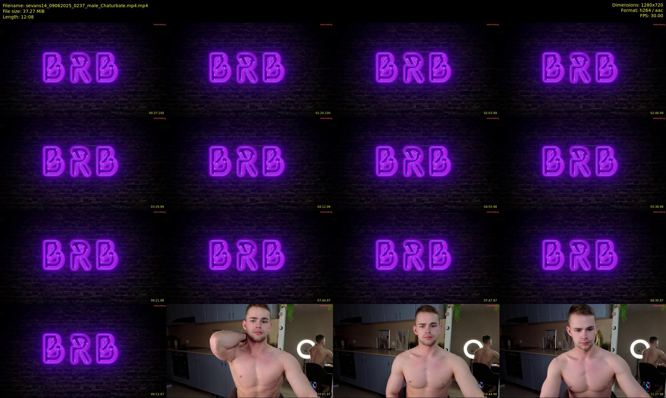 sevans14 — 13 minute Chaturbate male cam show recording, 720p, Jun 9, 2025