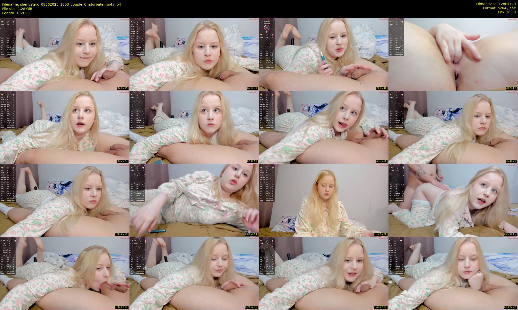sherlystero — 120 minute Chaturbate couple cam show recording, 720p, Jun 8, 2025
