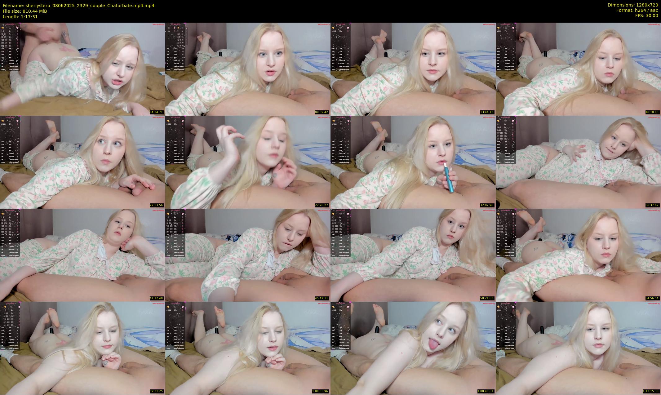sherlystero — 78 minute Chaturbate couple cam show recording, 720p, Jun 8, 2025