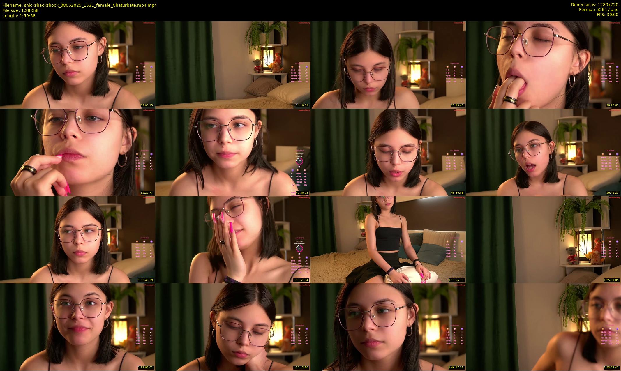 shickshackshock — 120 minute Chaturbate female cam show recording, 720p, Jun 8, 2025
