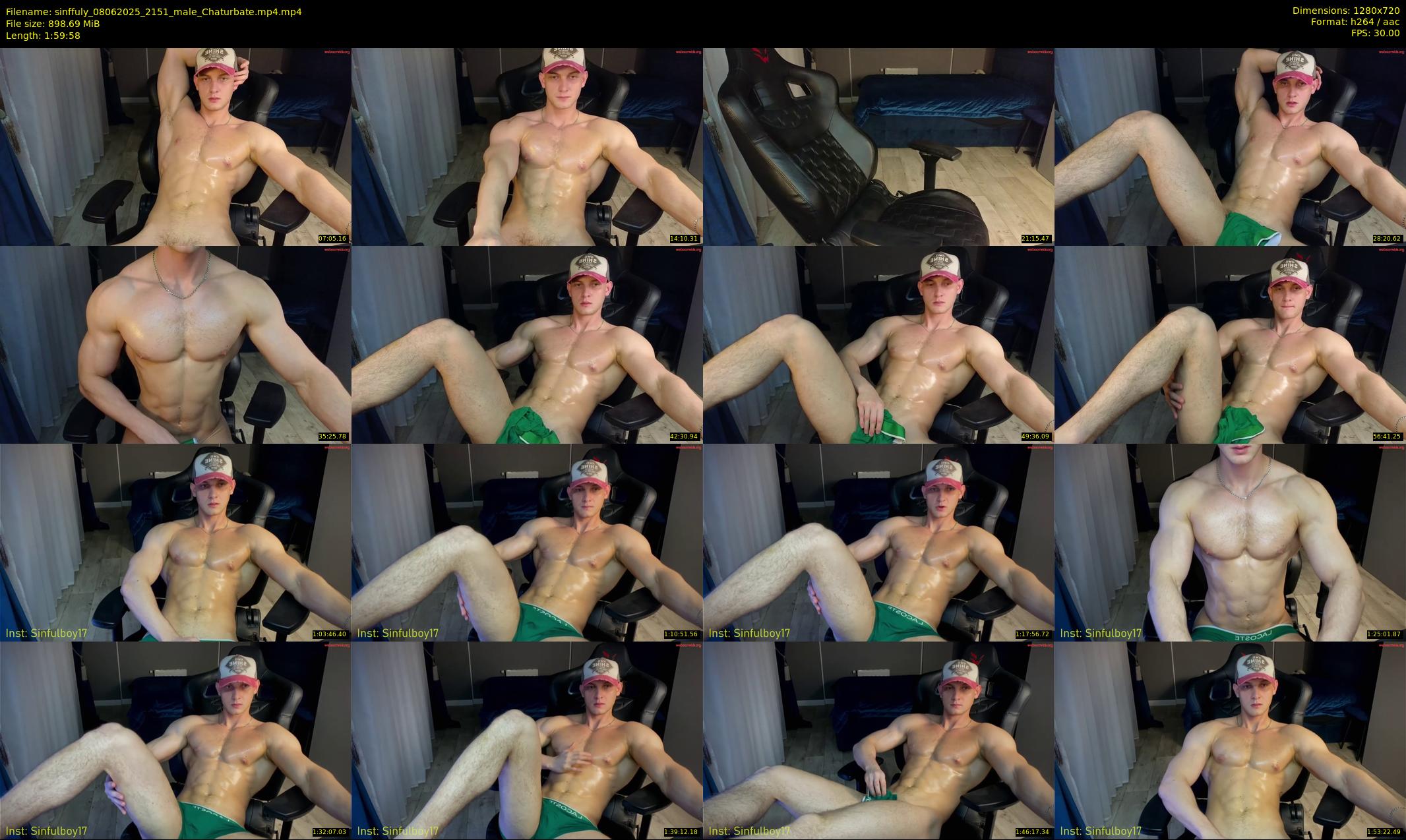 sinffuly — 120 minute Chaturbate male cam show recording, 720p, Jun 8, 2025