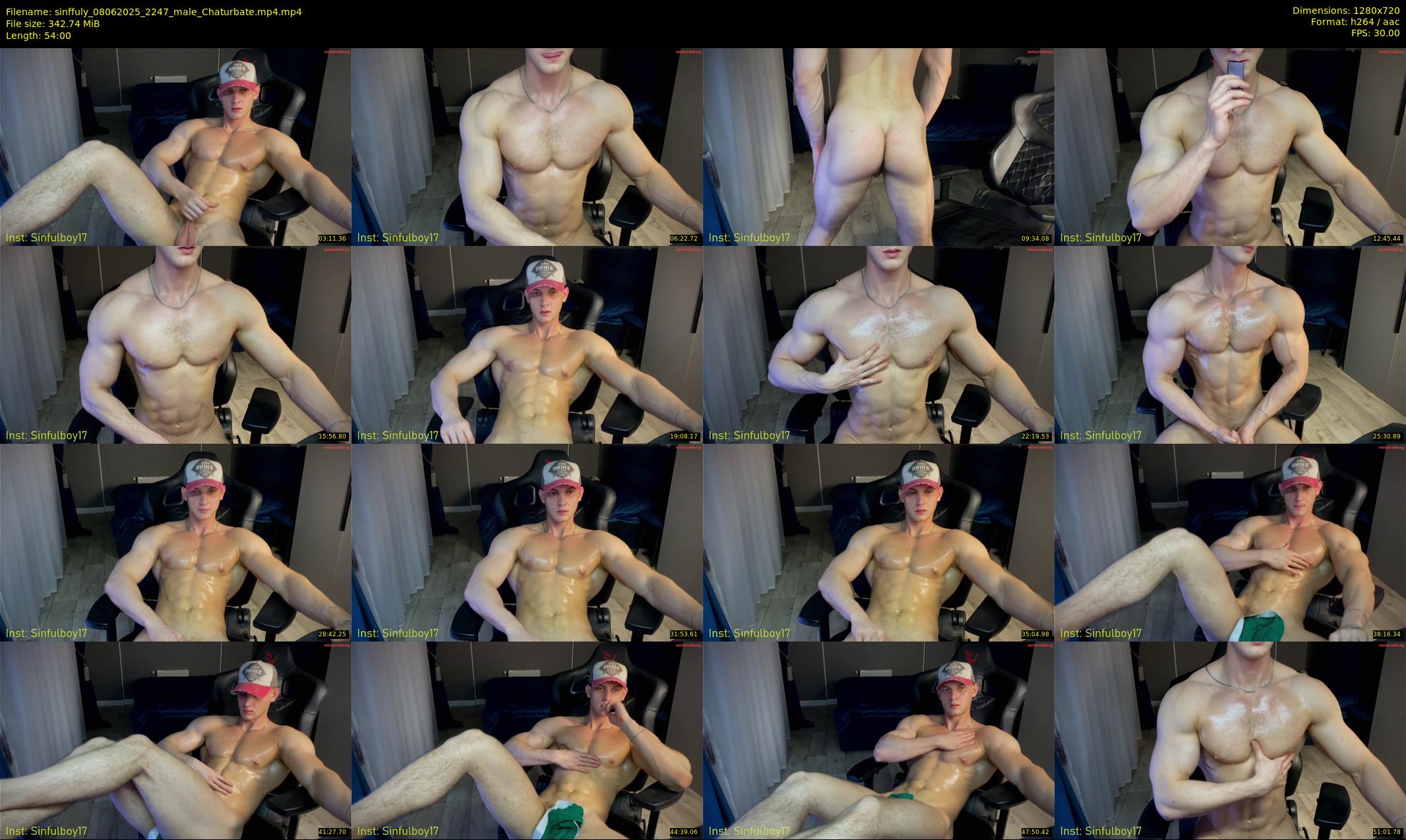sinffuly — 54 minute Chaturbate male cam show recording, 720p, Jun 8, 2025