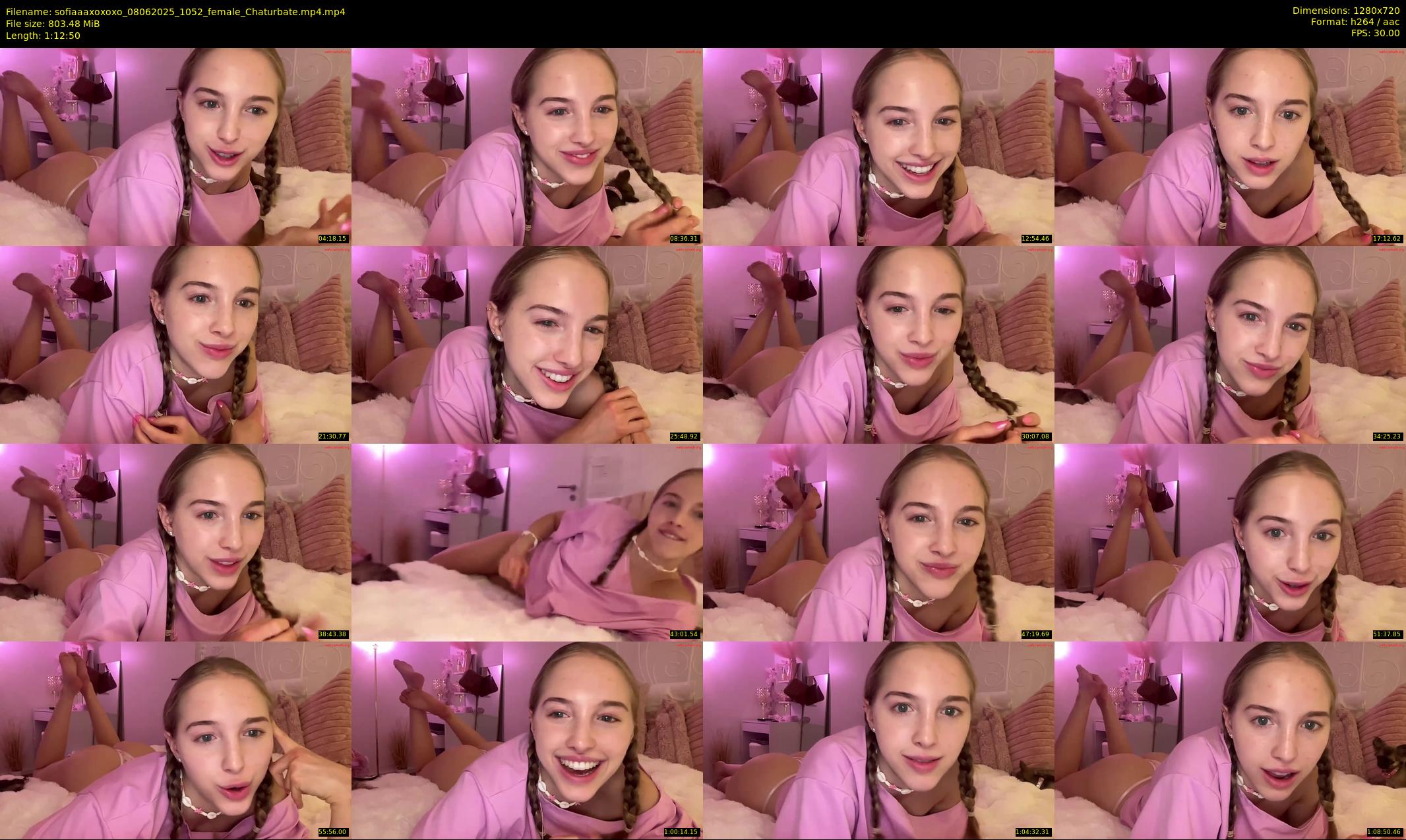 sofiaaaxoxoxo — 73 minute Chaturbate female cam show recording, 720p, Jun 8, 2025