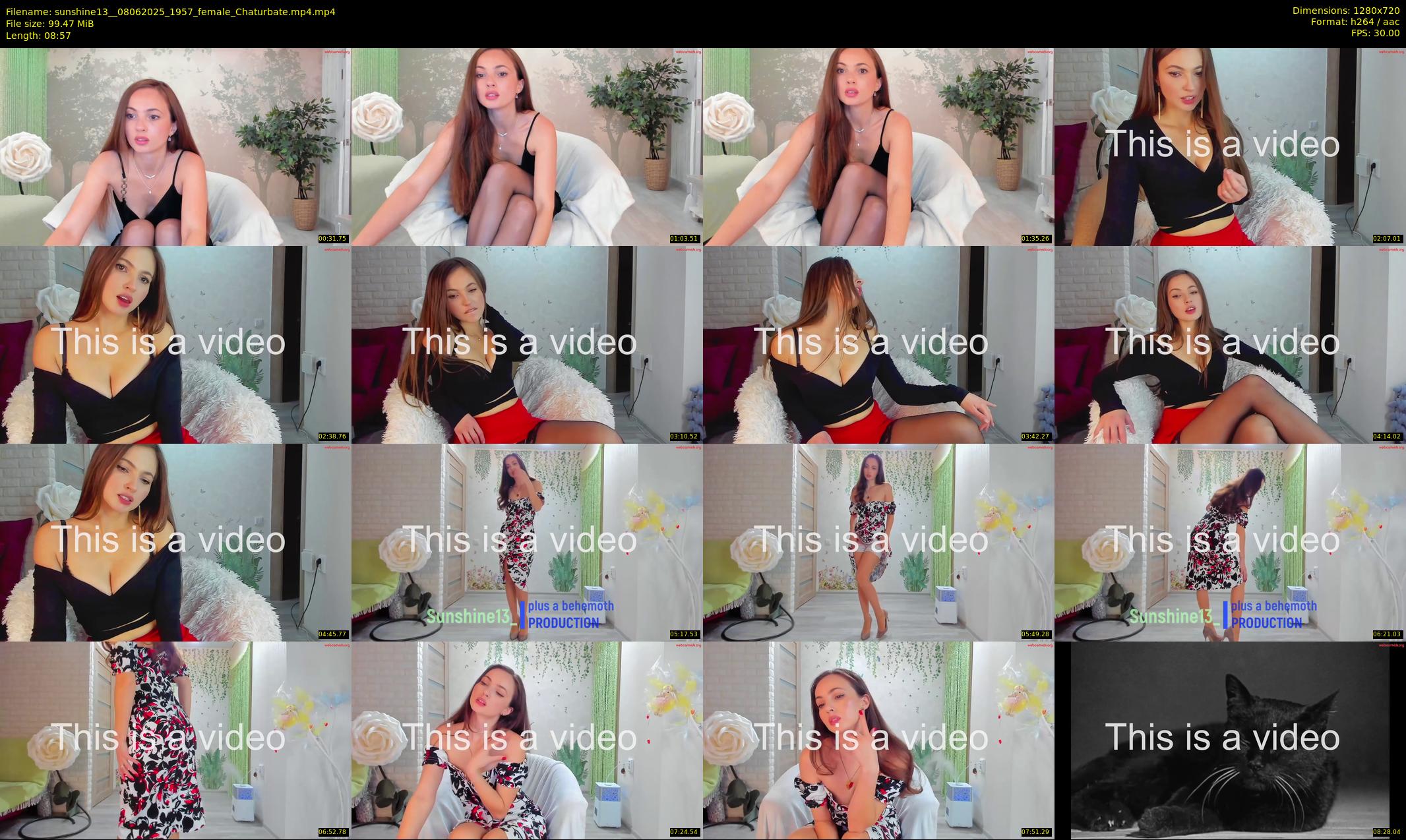 sunshine13_ — 9 minute Chaturbate female cam show recording, 720p, Jun 8, 2025