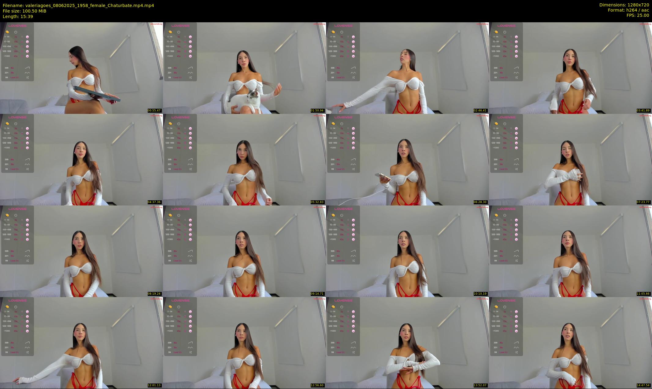 valeriagoes — 16 minute Chaturbate female cam show recording, 720p, Jun 8, 2025
