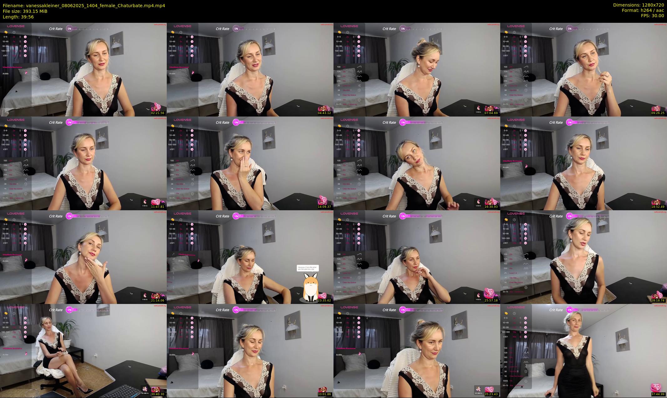 vanessakleiner — 40 minute Chaturbate female cam show recording, 720p, Jun 8, 2025