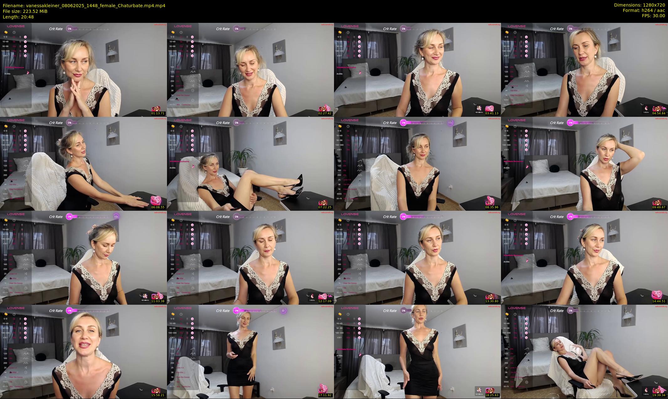 vanessakleiner — 21 minute Chaturbate female cam show recording, 720p, Jun 8, 2025