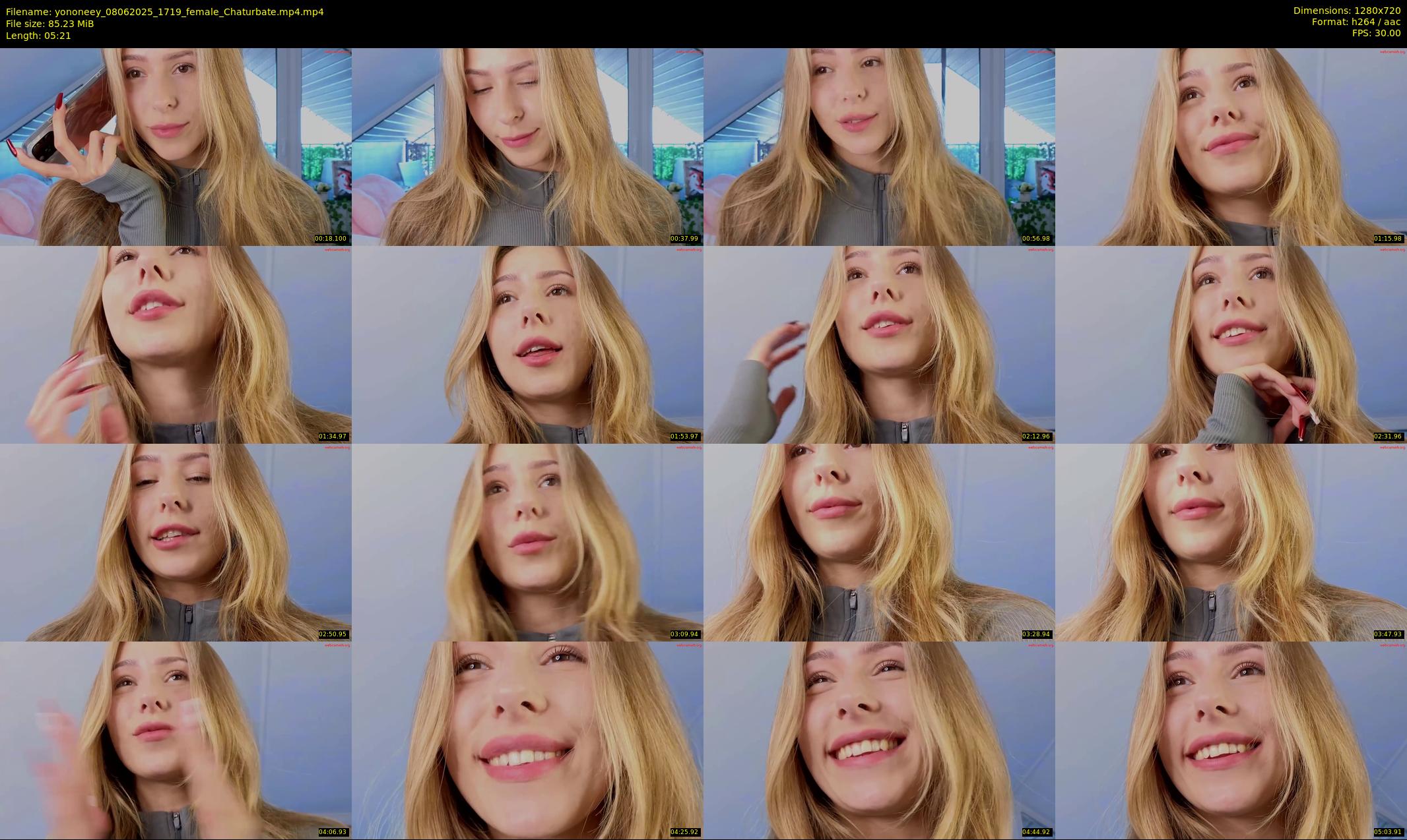 yononeey — 6 minute Chaturbate female cam show recording, 720p, Jun 8, 2025