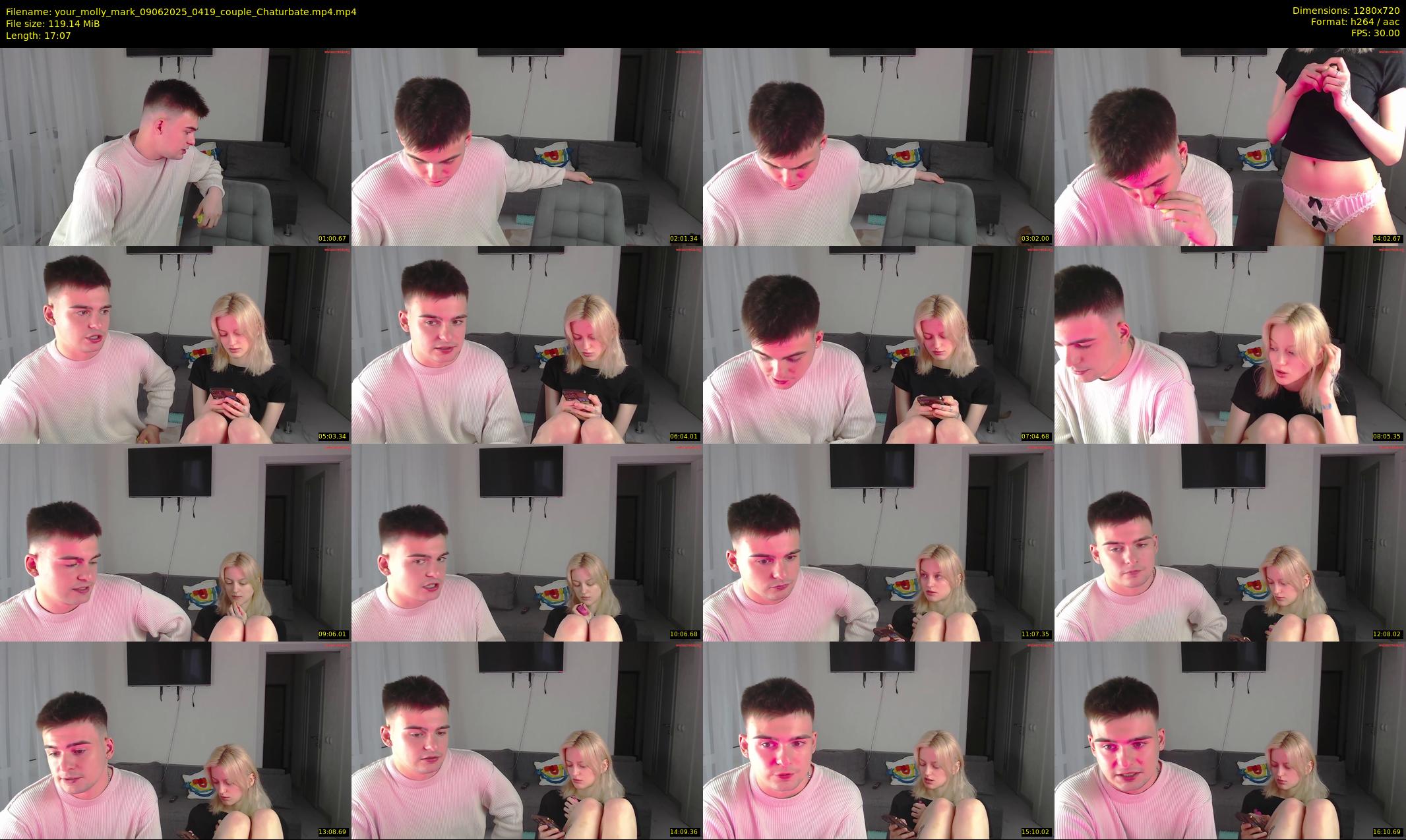 your_molly_mark — 18 minute Chaturbate couple cam show recording, 720p, Jun 9, 2025