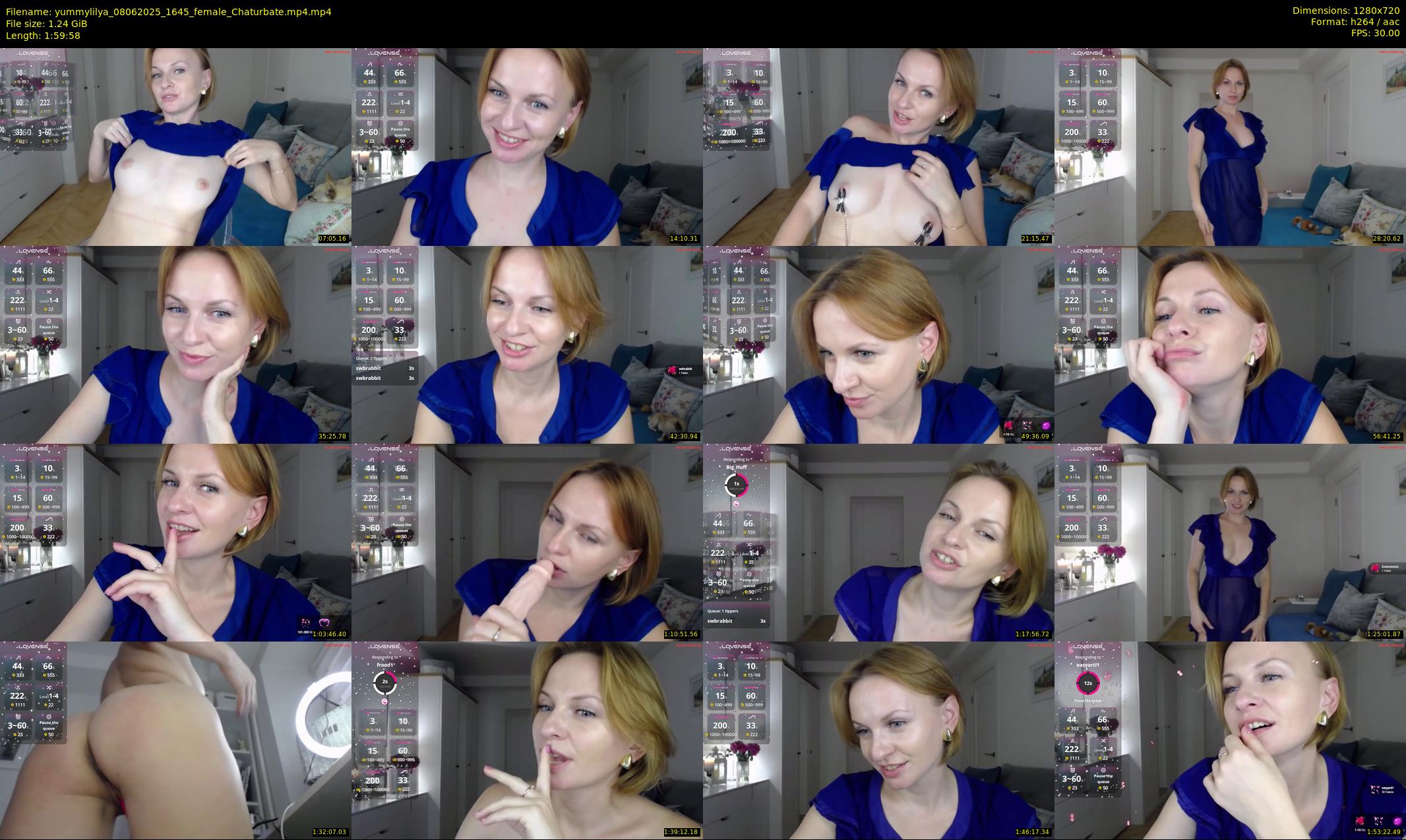 yummylilya — 120 minute Chaturbate female cam show recording, 720p, Jun 8, 2025