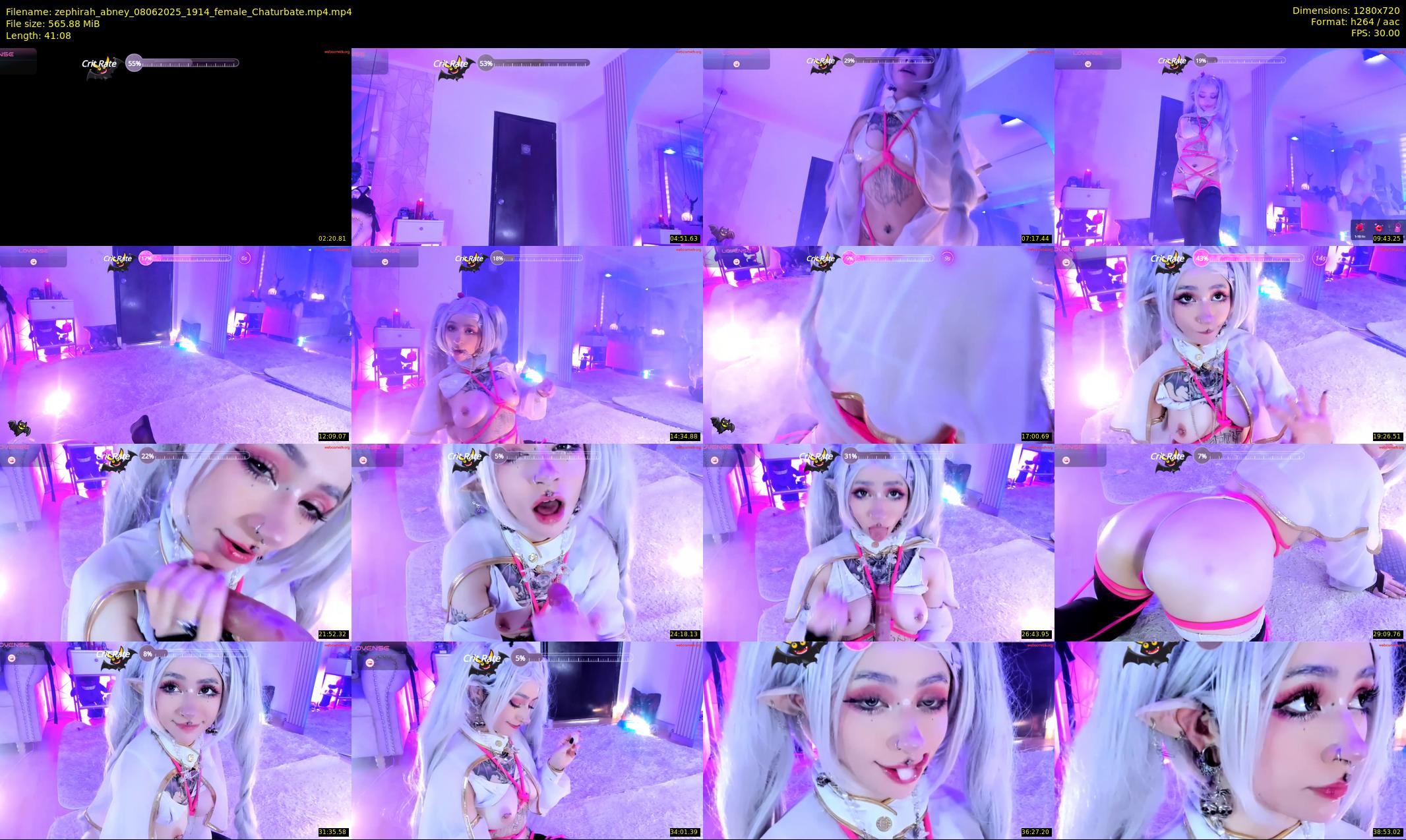 zephirah_abney — 42 minute Chaturbate female cam show recording, 720p, Jun 8, 2025