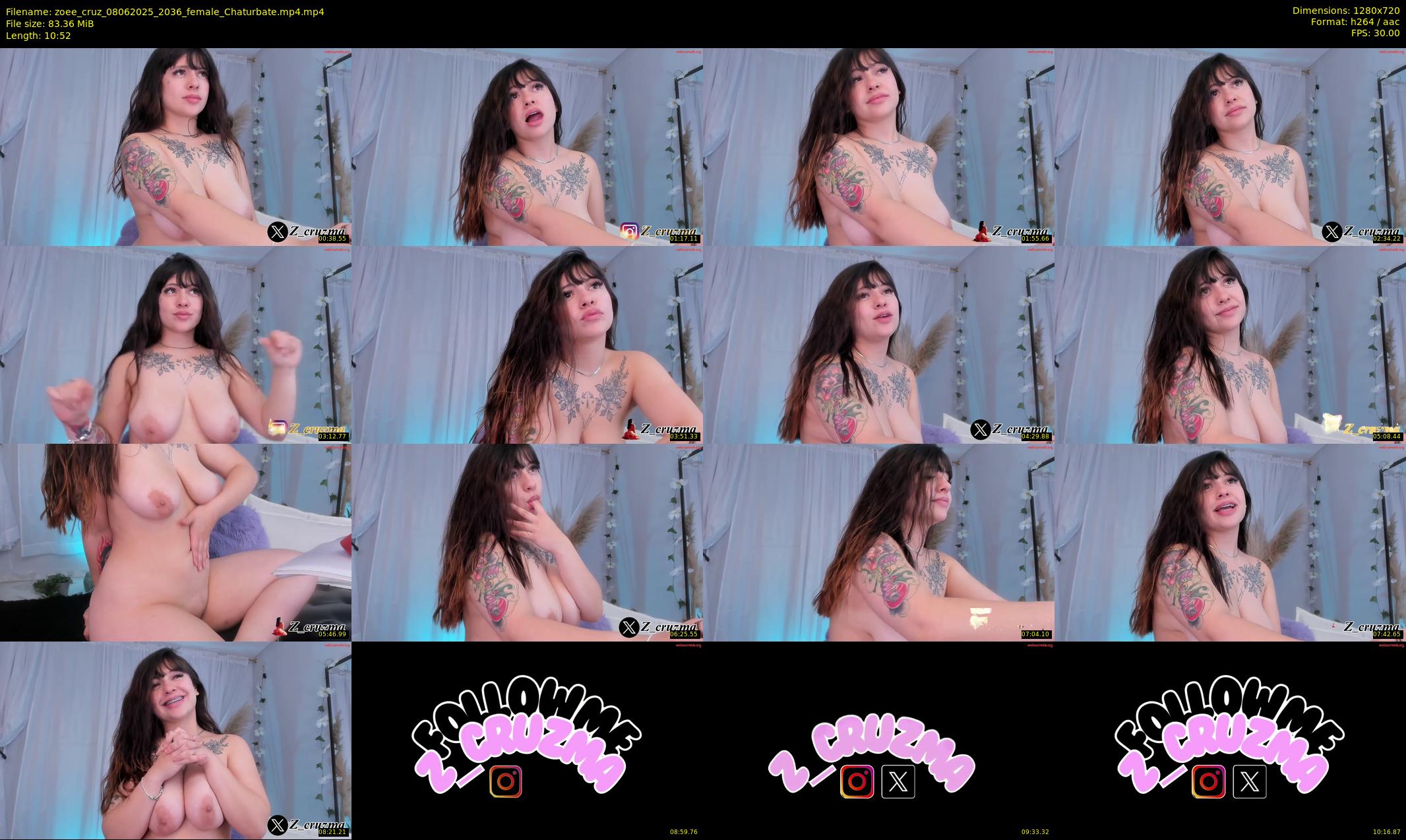 zoee_cruz — 11 minute Chaturbate female cam show recording, 720p, Jun 8, 2025