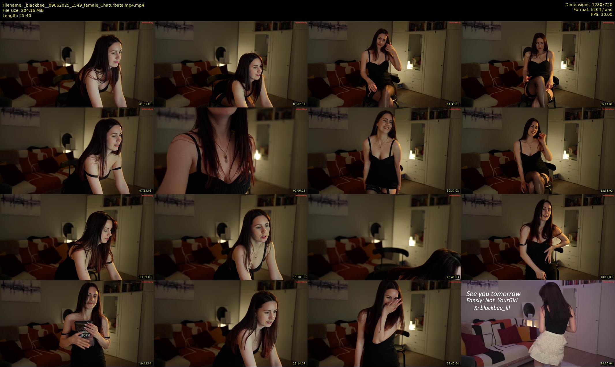 _blackbee_ — 26 minute Chaturbate female cam show recording, 720p, Jun 9, 2025
