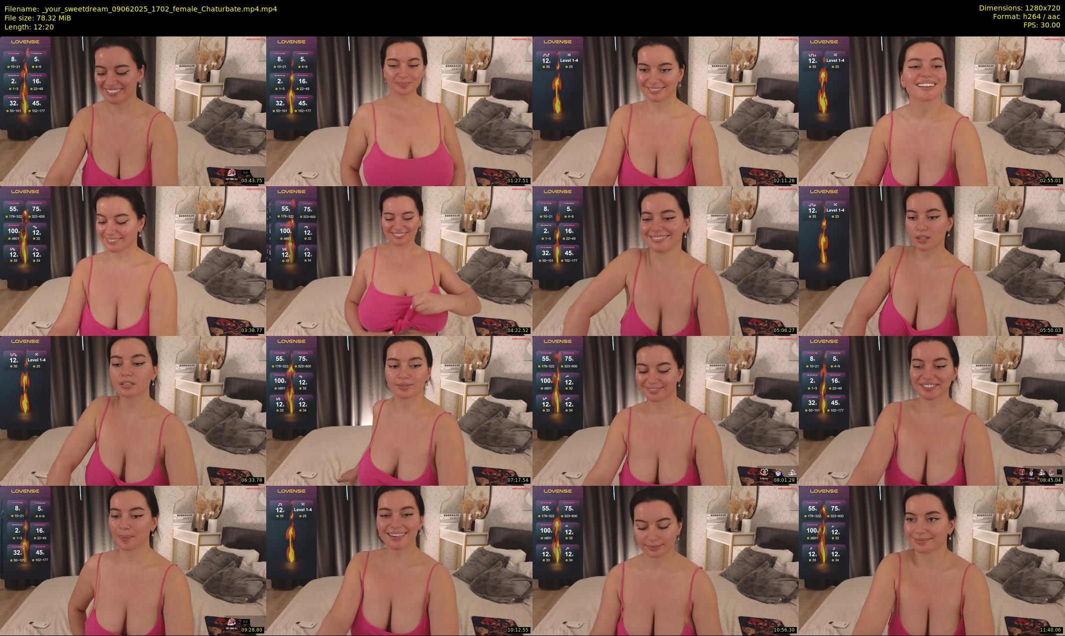 _your_sweetdream — 13 minute Chaturbate female cam show recording, 720p, Jun 9, 2025