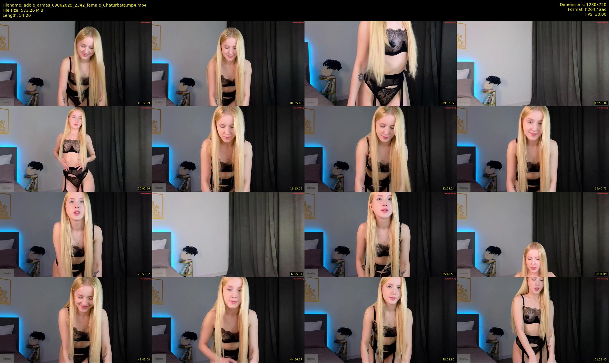 adele_armas — 55 minute Chaturbate female cam show recording, 720p, Jun 9, 2025
