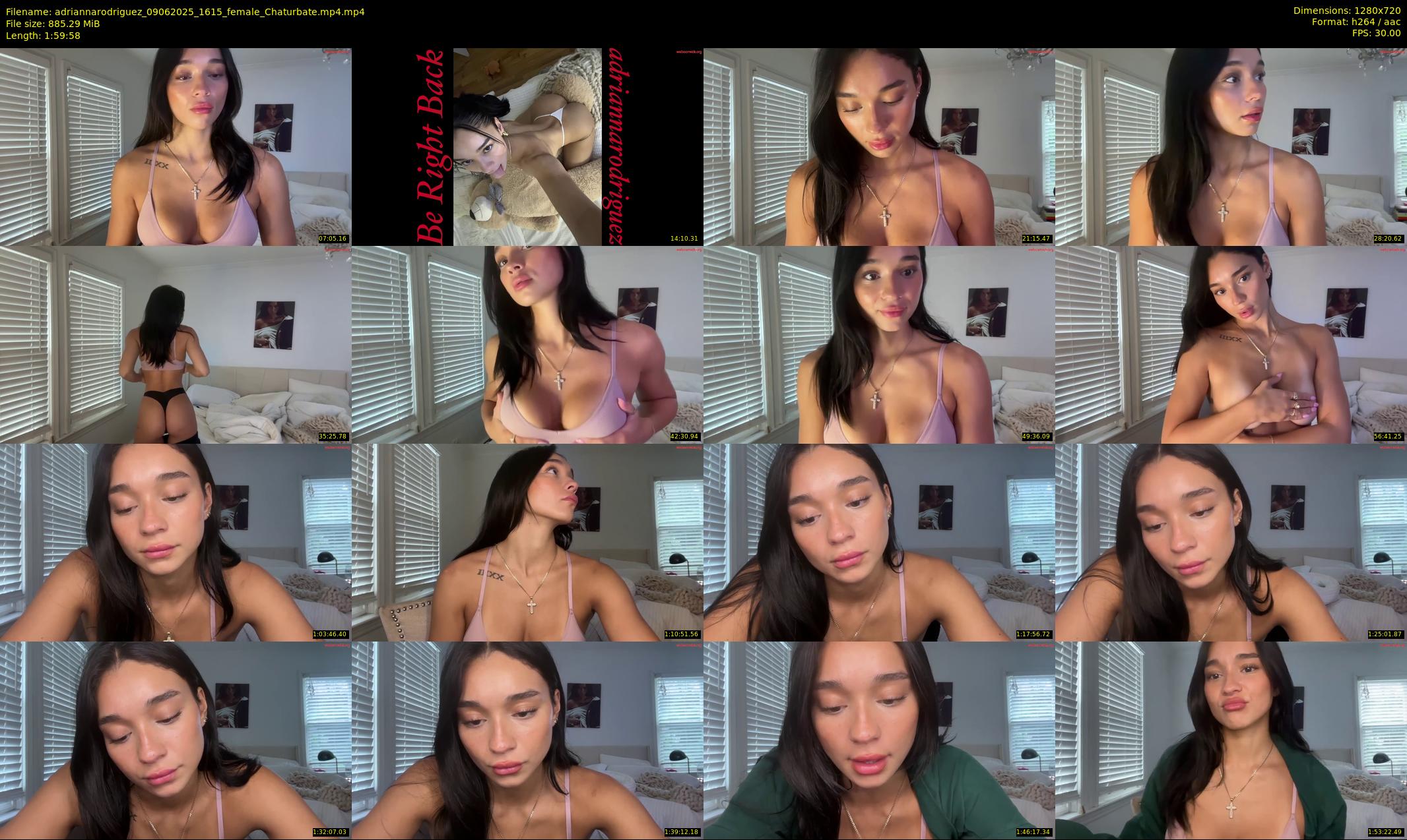 adriannarodriguez — 120 minute Chaturbate female cam show recording, 720p, Jun 9, 2025