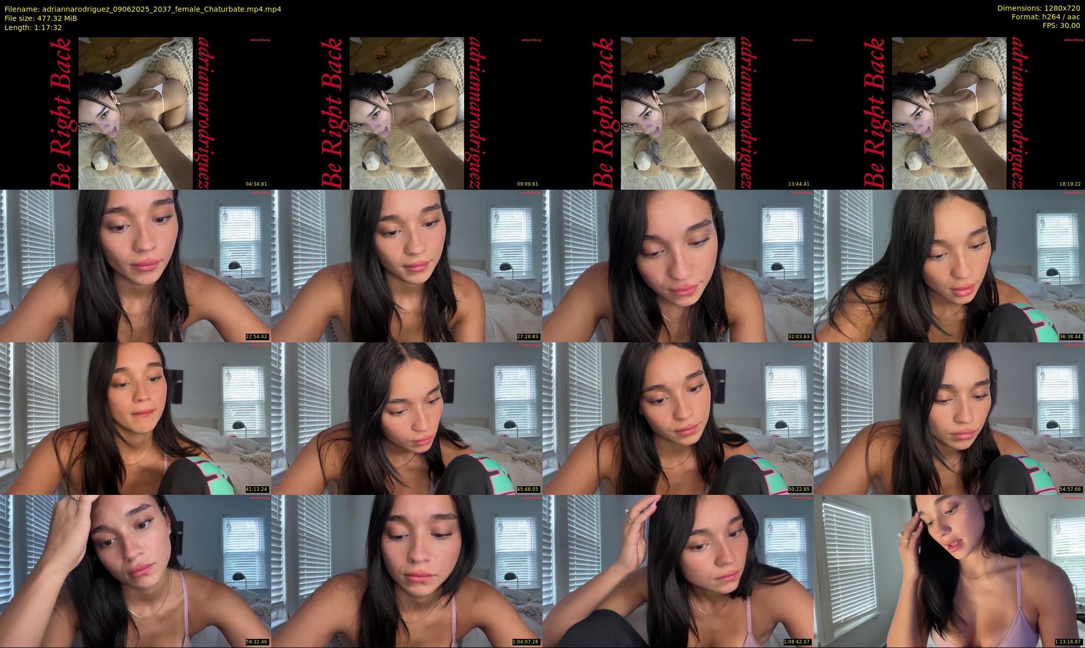 adriannarodriguez — 78 minute Chaturbate female cam show recording, 720p, Jun 9, 2025