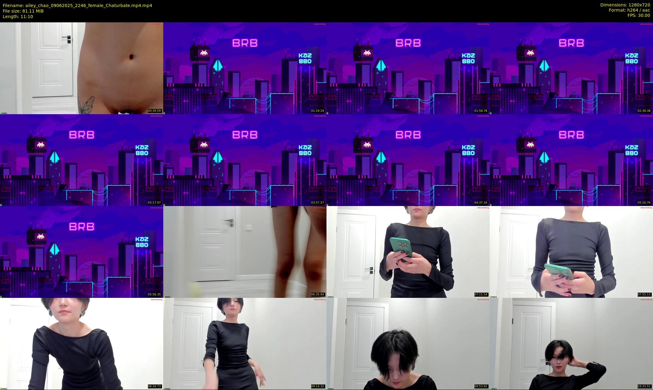 ailey_chao — 12 minute Chaturbate female cam show recording, 720p, Jun 9, 2025